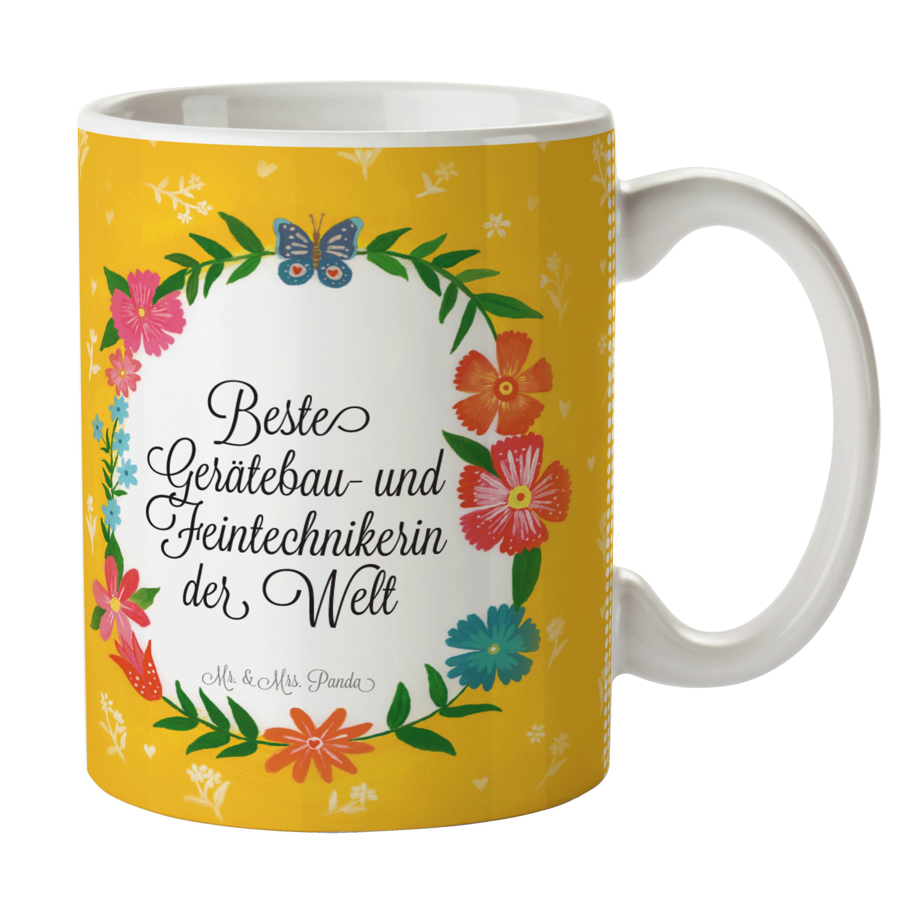 Tasse Porzellantasse, und Mrs. Keramik Studium, Mr. Panda Feintechnikerin B, Geschenk, - & Gerätebau-