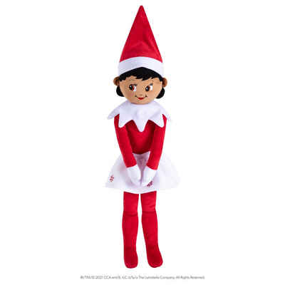 Elf on the Shelf Anziehpuppe Elf Plushee Pals® Huggable Mädchen Braune Augen