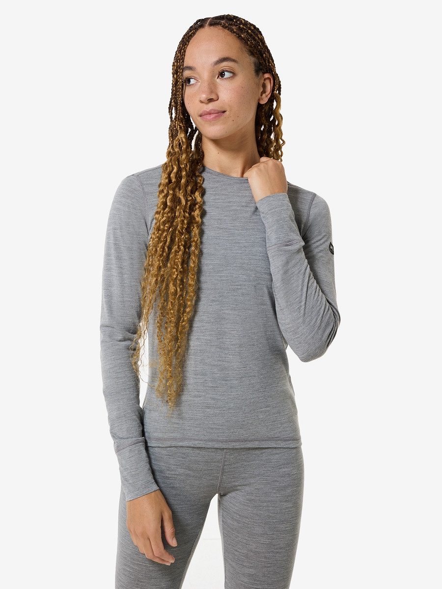 SUPER.NATURAL Funktionsshirt für Damen, Merino W TUNDRA175 LS atmungsaktiver Merino-Materialmix