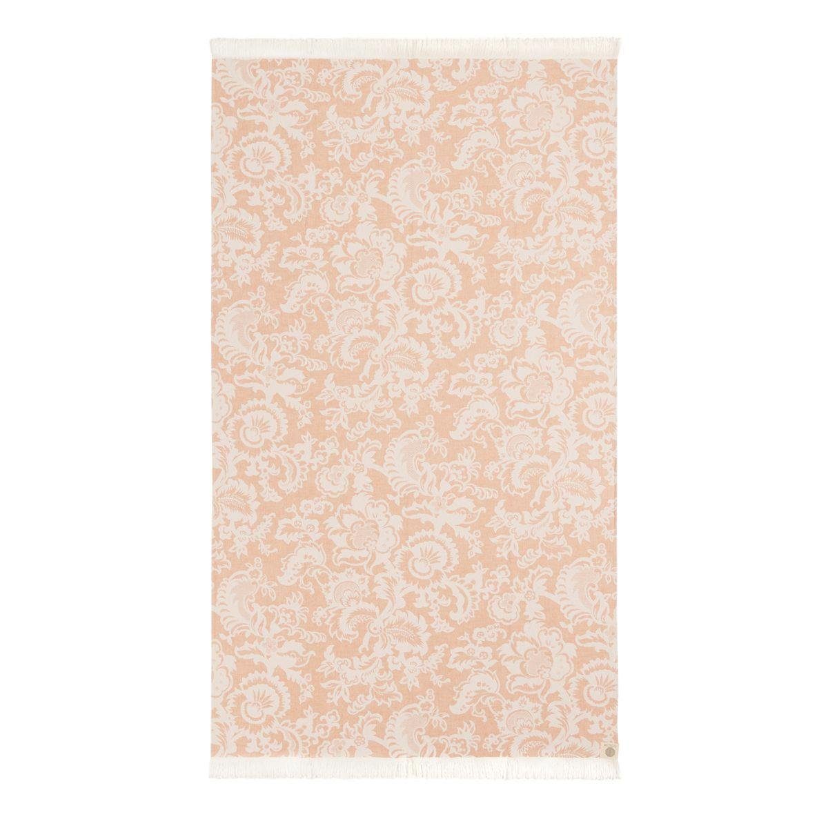 440s Badetuch 440s Pareo Strand-Tuch Abstrakter Barock Apricot, Baumwolle (Stück, 1-St)