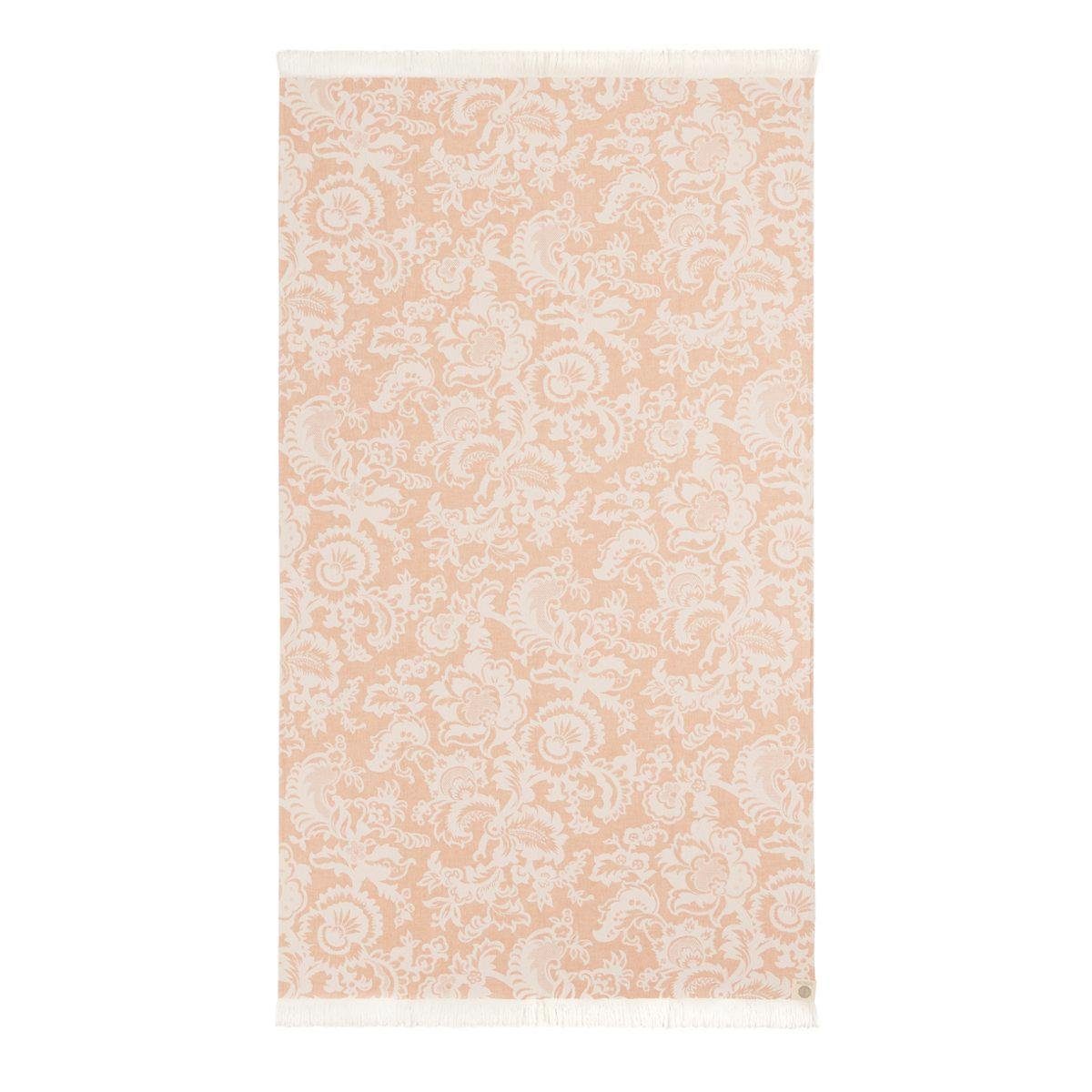 440s Badetuch 440s Pareo Strand-Tuch Abstrakter Barock Apricot, Baumwolle (1-St)