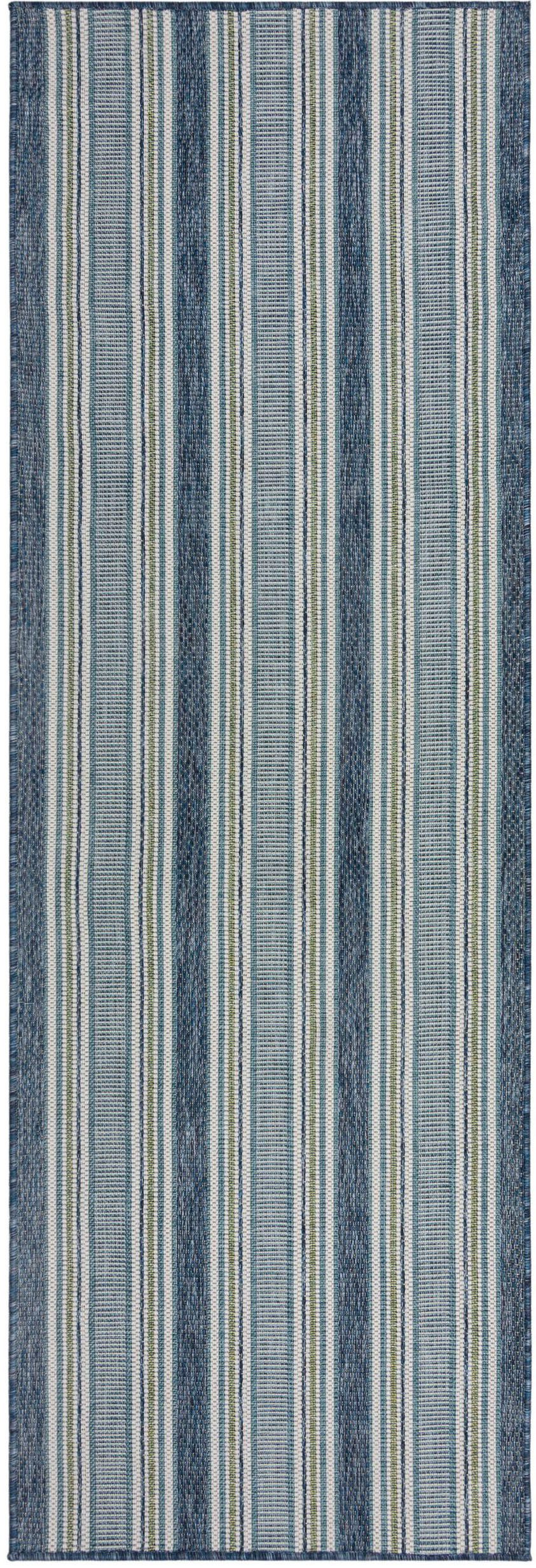 FLAIR RUGS Teppich Roma Stripe, rechteckig, Höhe: 4 mm, Roma Stripe Indoor Outdoor-Teppichläufer