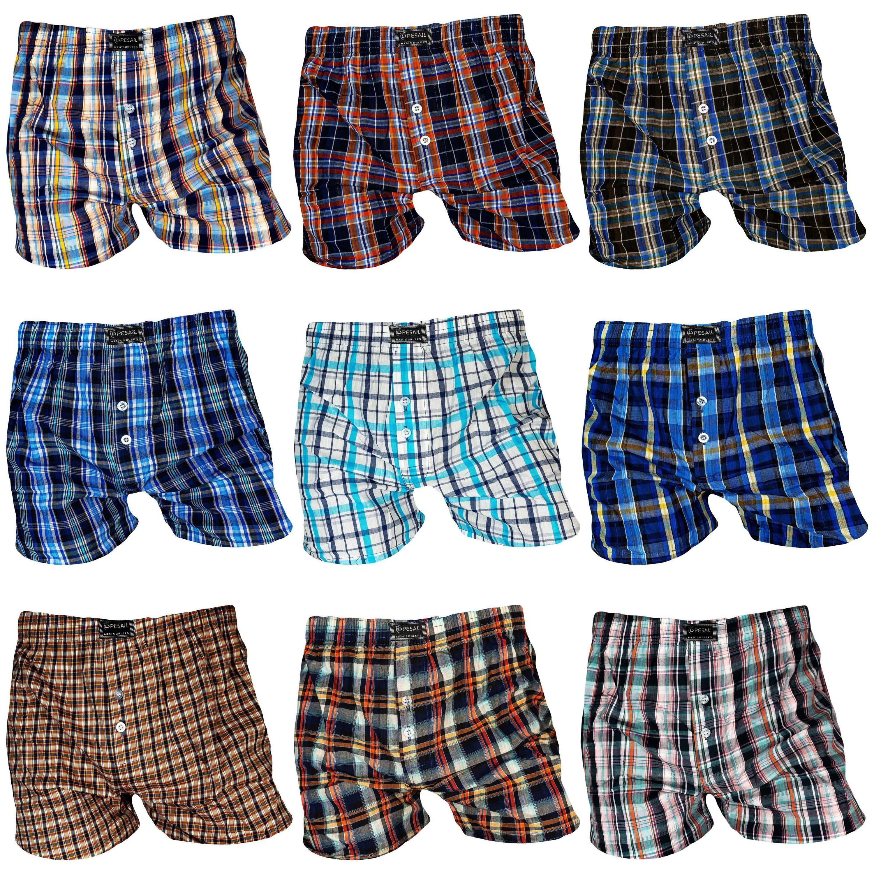 TEXEMP Webboxer 5er - 10er Pack Herren Boxershorts Webboxer Baumwolle Boxer günstig online kaufen