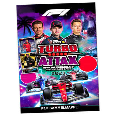 Topps Sammelkarte Topps Turbo Attax Karten Formula 1 - 2023 - Sammelkarten - 1 Sammelmap, Formula 1 Karten 2023 - 1 Mappe