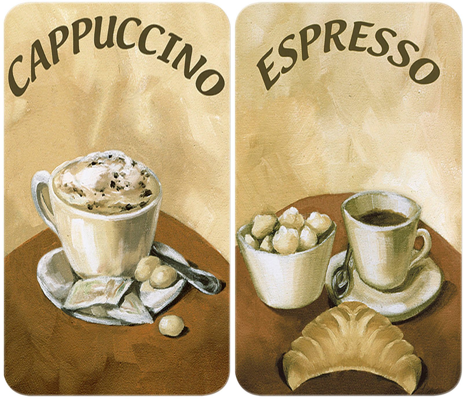 Herd-Abdeckplatte Universal Modell Kaffee