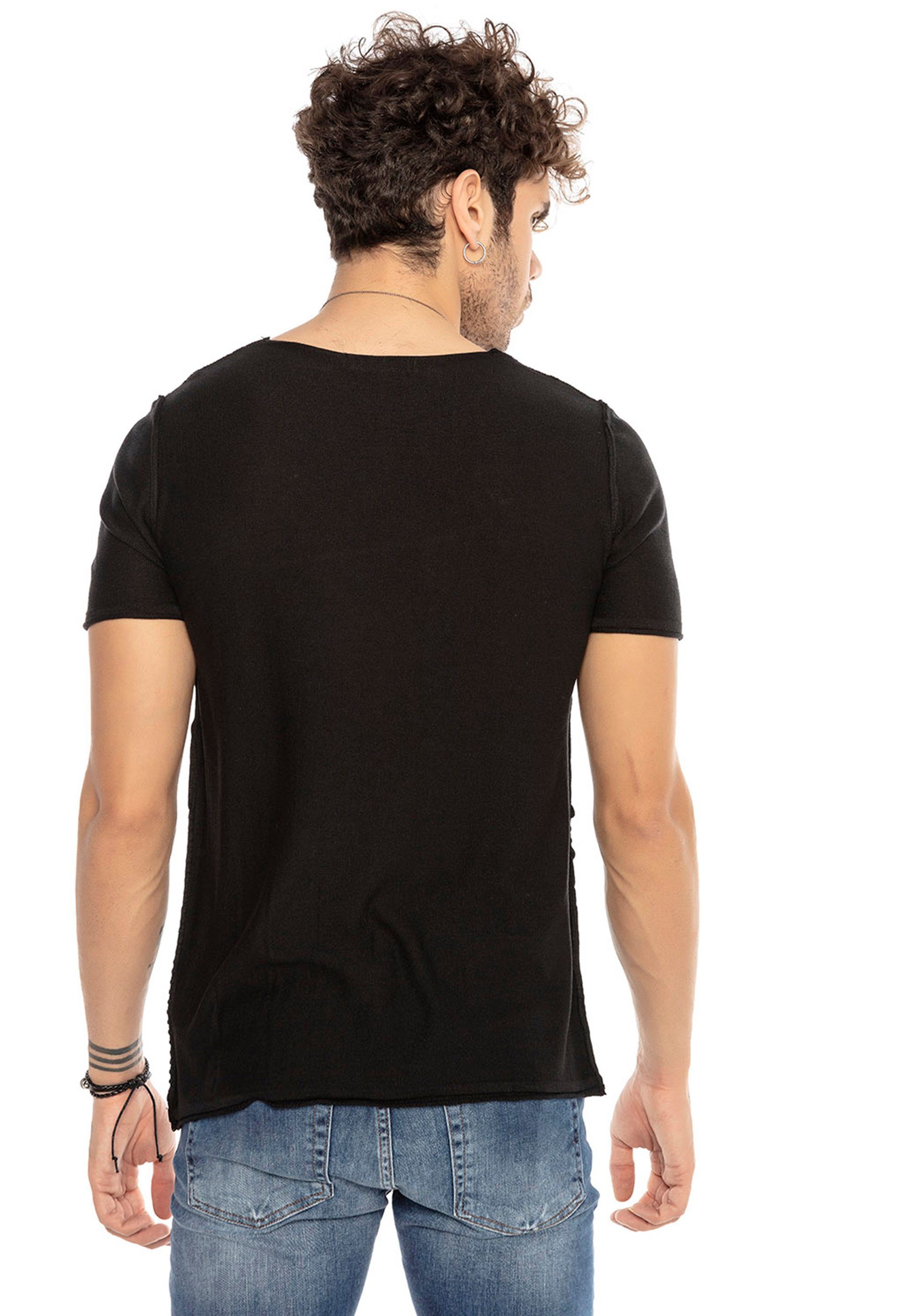 wechselnder mit schwarz T-Shirt RedBridge Textur Evansville