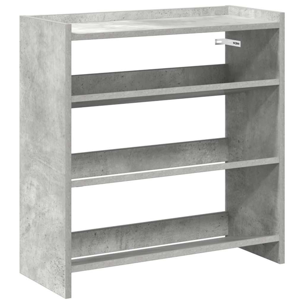 vidaXL Schuhregal Schuhregal Betongrau 60x25x62 cm günstig online kaufen