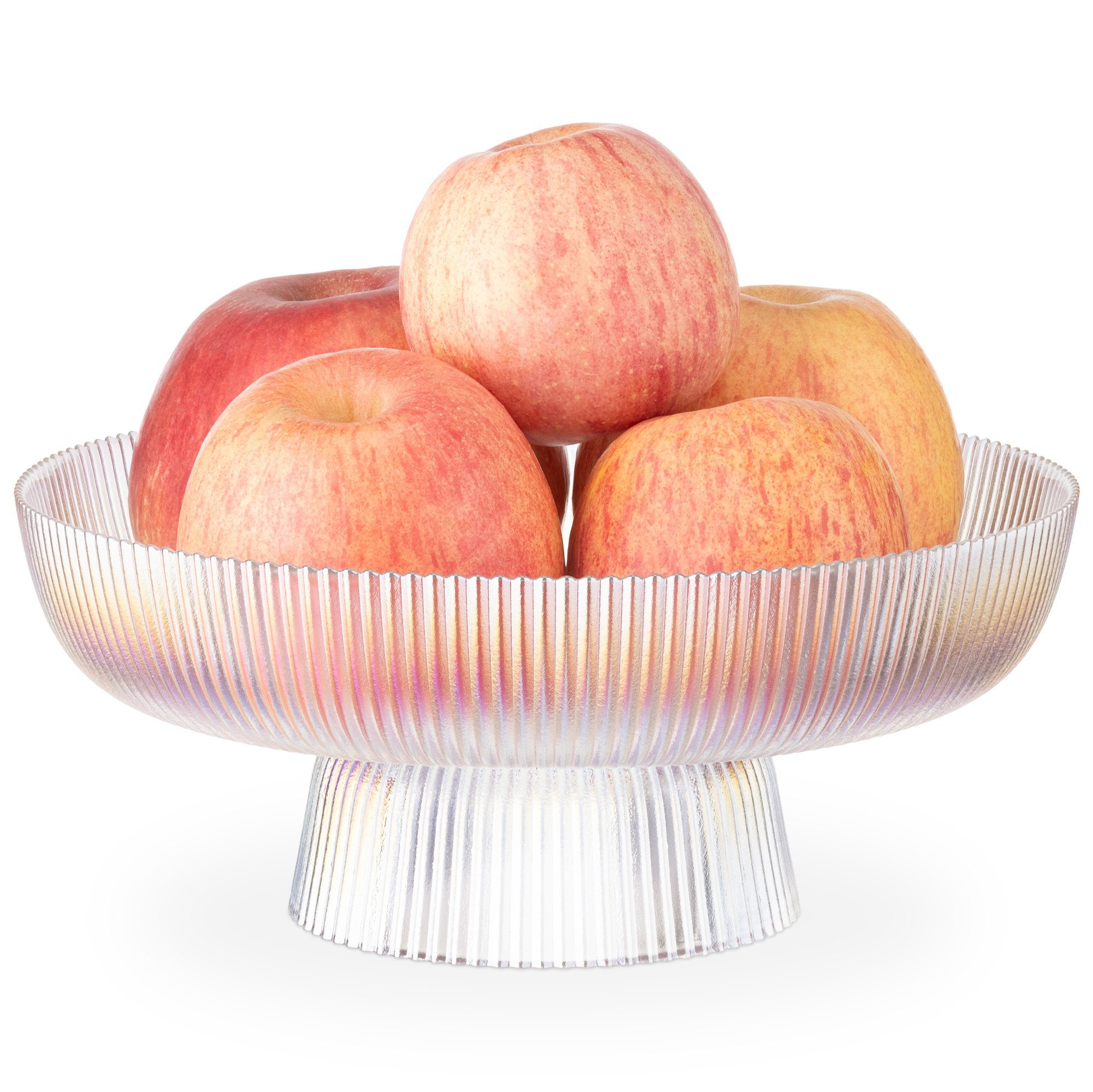 Navaris Aufbewahrungskorb Frucht Schüssel aus Glas günstig online kaufen