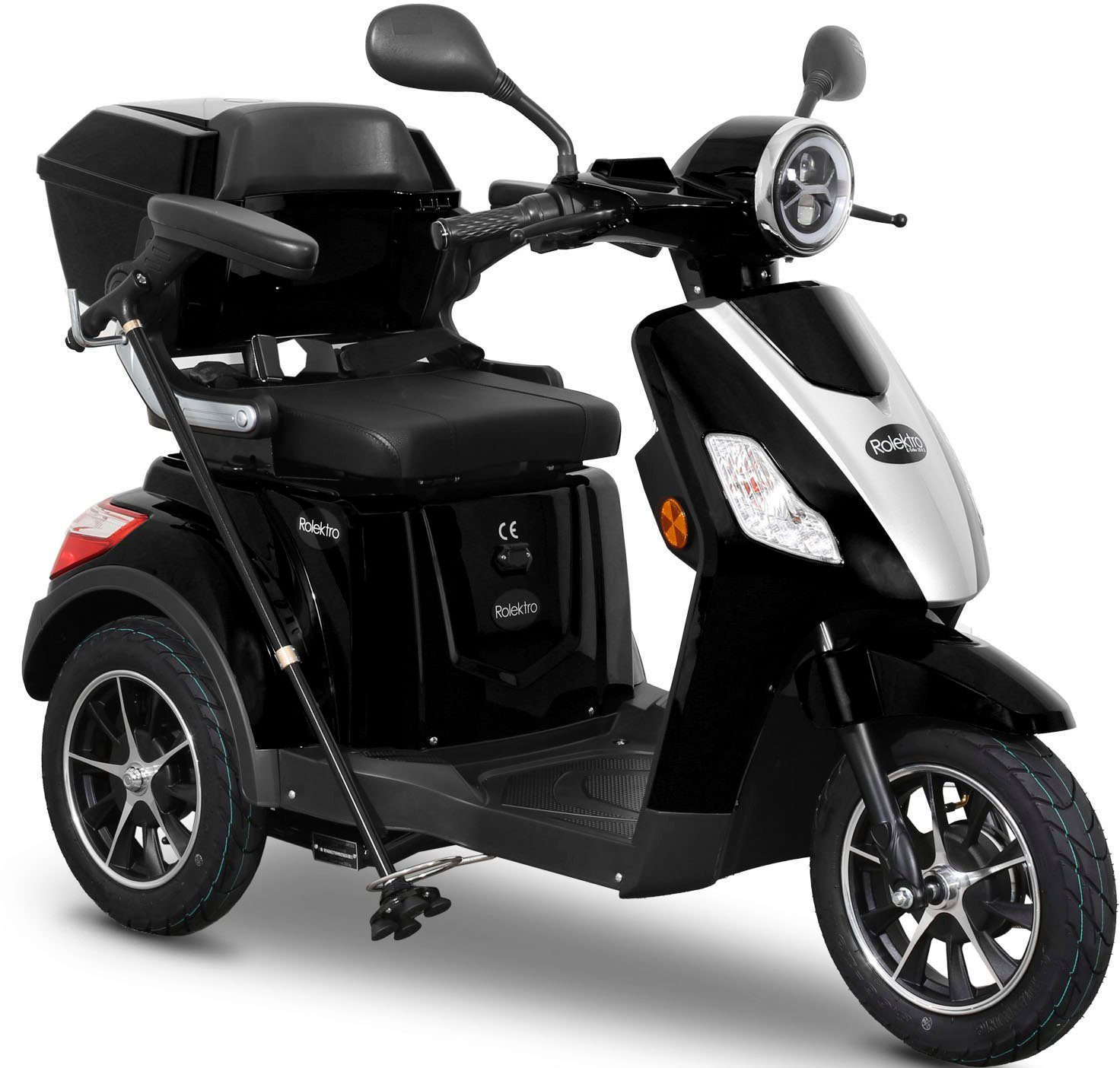 Rolektro Elektromobil E-Trike 25 V.2, Blei-Gel-Akku, 1000 W, 25 km/h, (mit  Topcase)