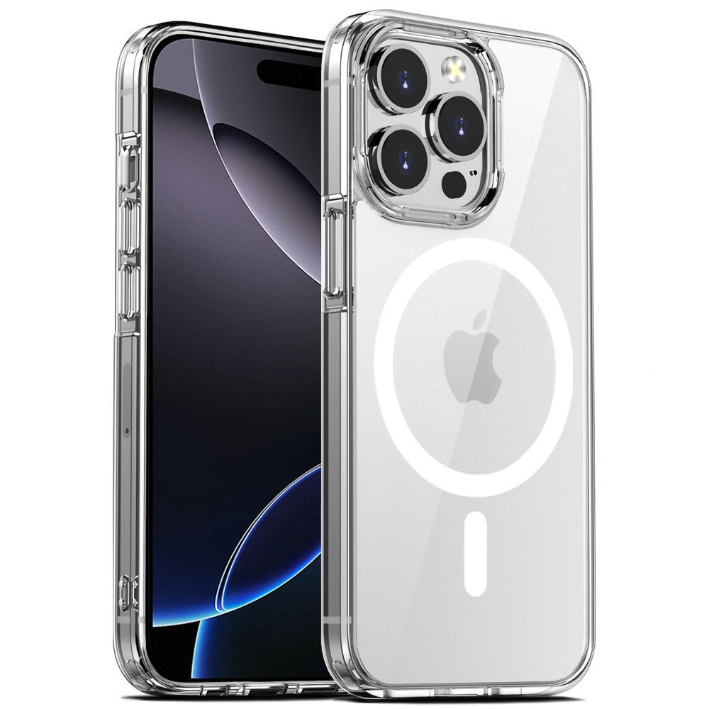 FITSU Handyhülle Durchsichtig für iPhone 16 Pro Hülle Transparent MagSafe kompatibel 6,27 Zoll, Ultraklare Schutzhülle für Apple iPhone 16 Pro Case Hybrid Hülle Cover