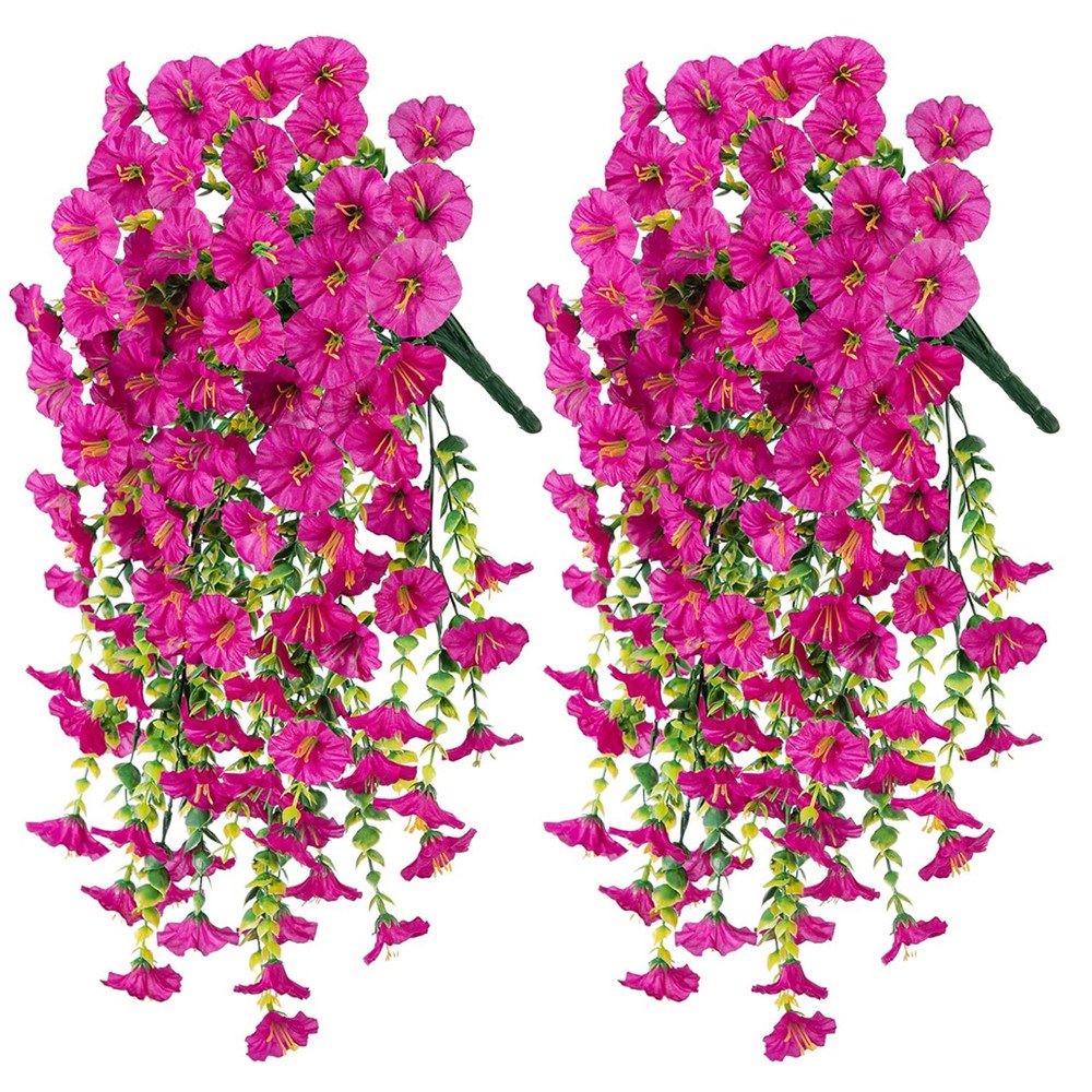 Kunstblumenstrauß 2 Stück Künstlich Hängende Blumen, Kunstblumen Veilchen Hängend, Coonoor