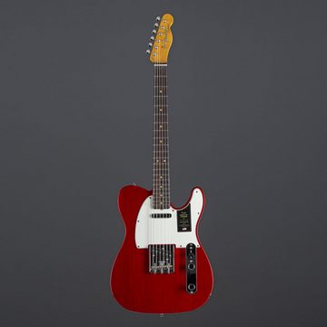 Fender E-Gitarre, American Vintage II 1963 Telecaster RW Crimson Red Transparent - E-G
