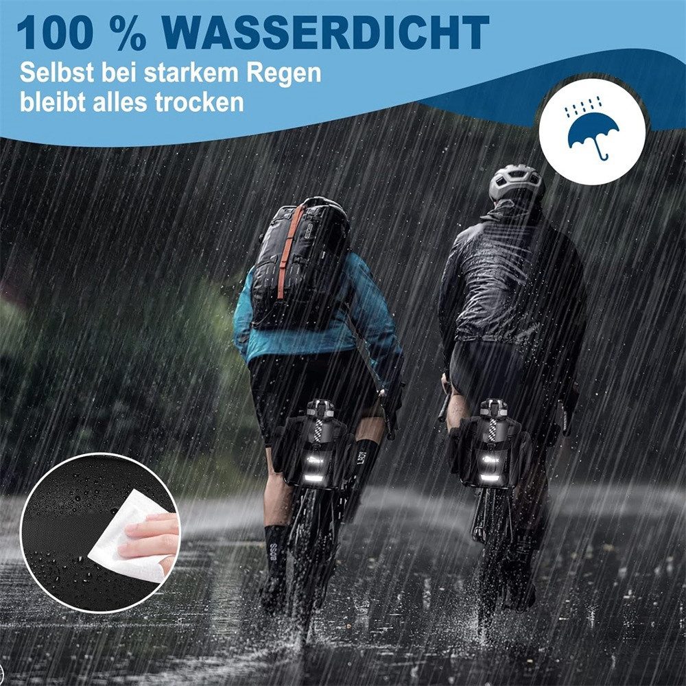 PFCTART Fahrradtasche 11L Gepäckträgertasche wasserdichte reflektierende Fahrradtasche (Fahrrad-Gepäckträgertasche), Multifunktionale 3-in-1-Gepäckträgertasche