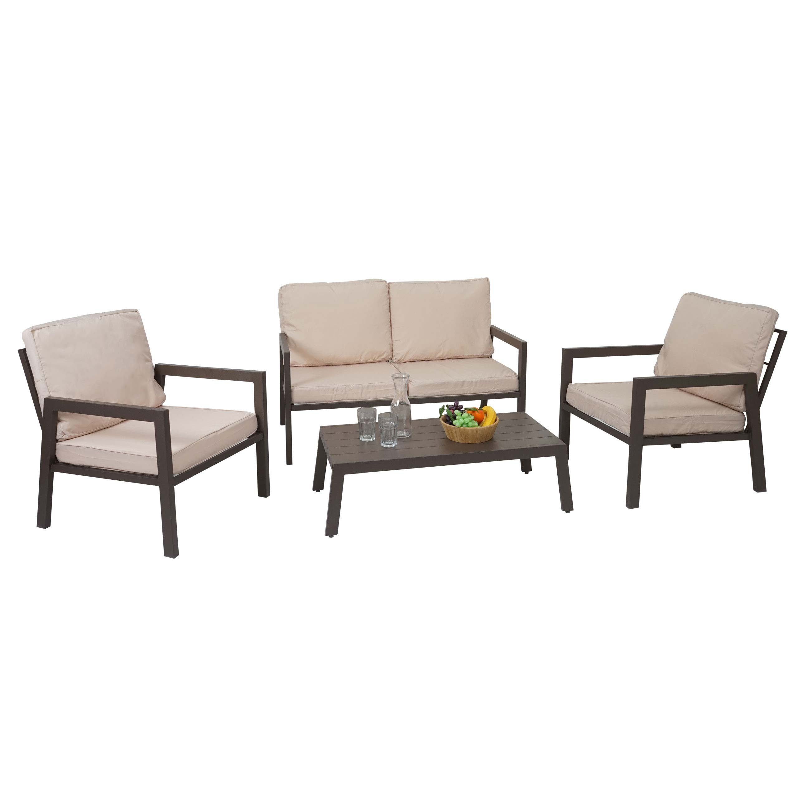 MCW Gartenlounge-Set MCW-L64, (4-tlg), Mit Armlehne, Stabile Konstruktion