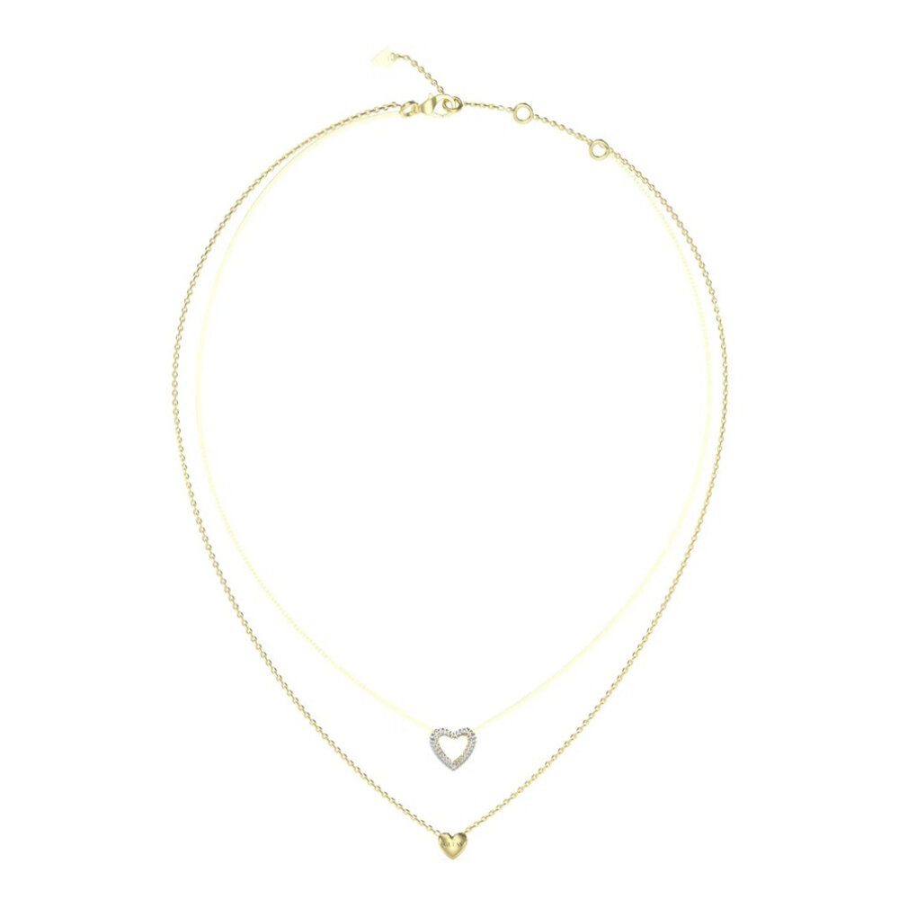 Guess Kette mit Anhänger Double gold-pl...