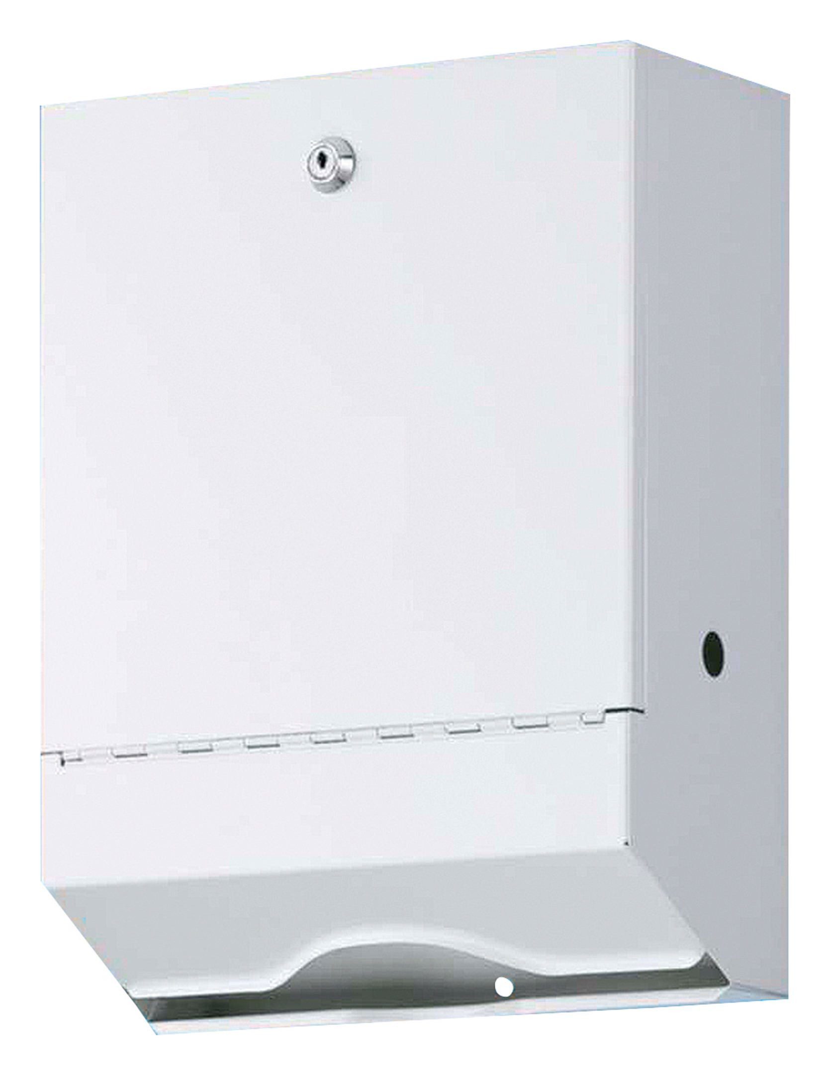 WEPA Papiertuchspender, Handtuchspender 55 x 26,5 x 13 cm Metall weiß