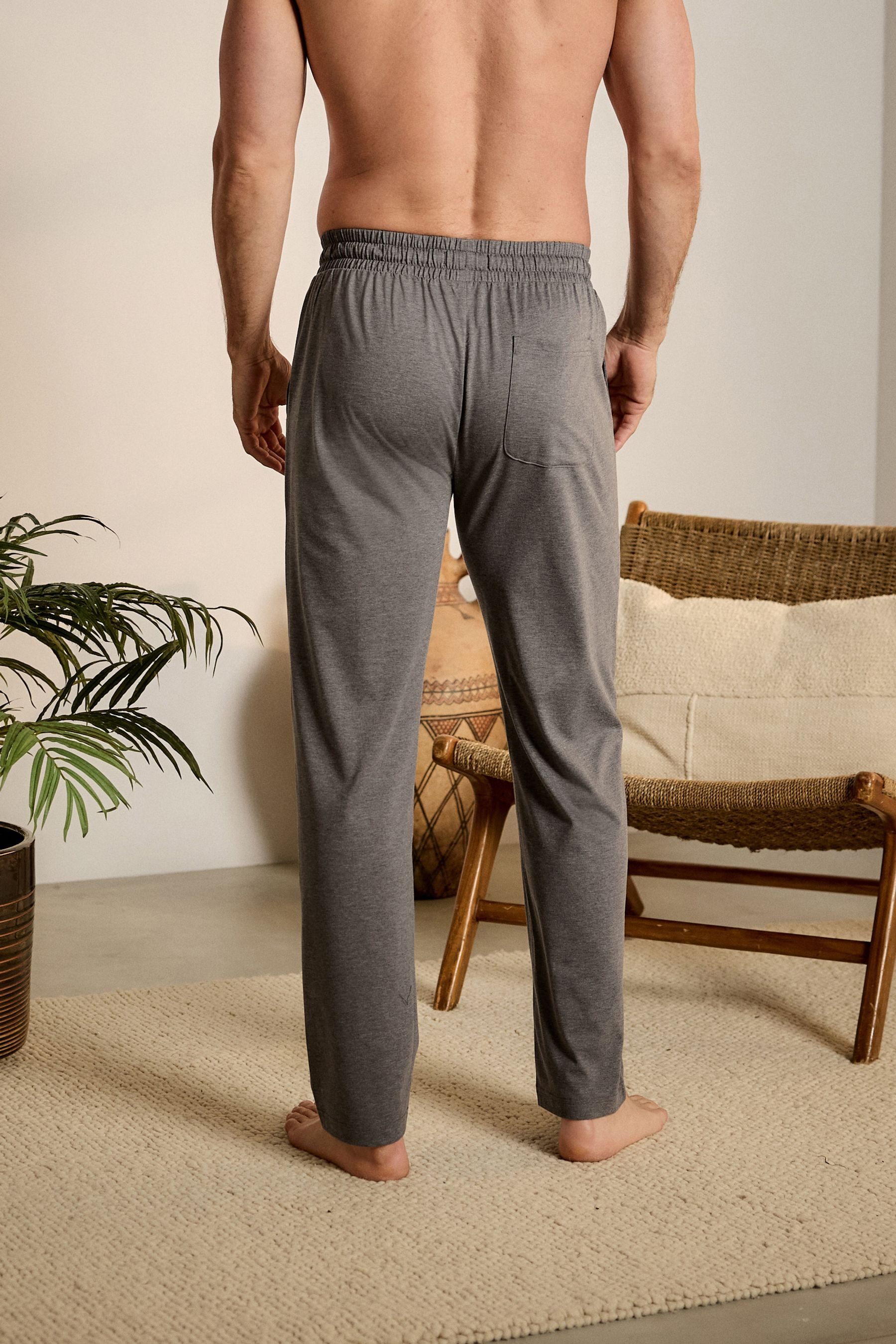 Next Pyjamahose Lasting Fresh Schlafanzughose mit offenem Saum (2-tlg) günstig online kaufen