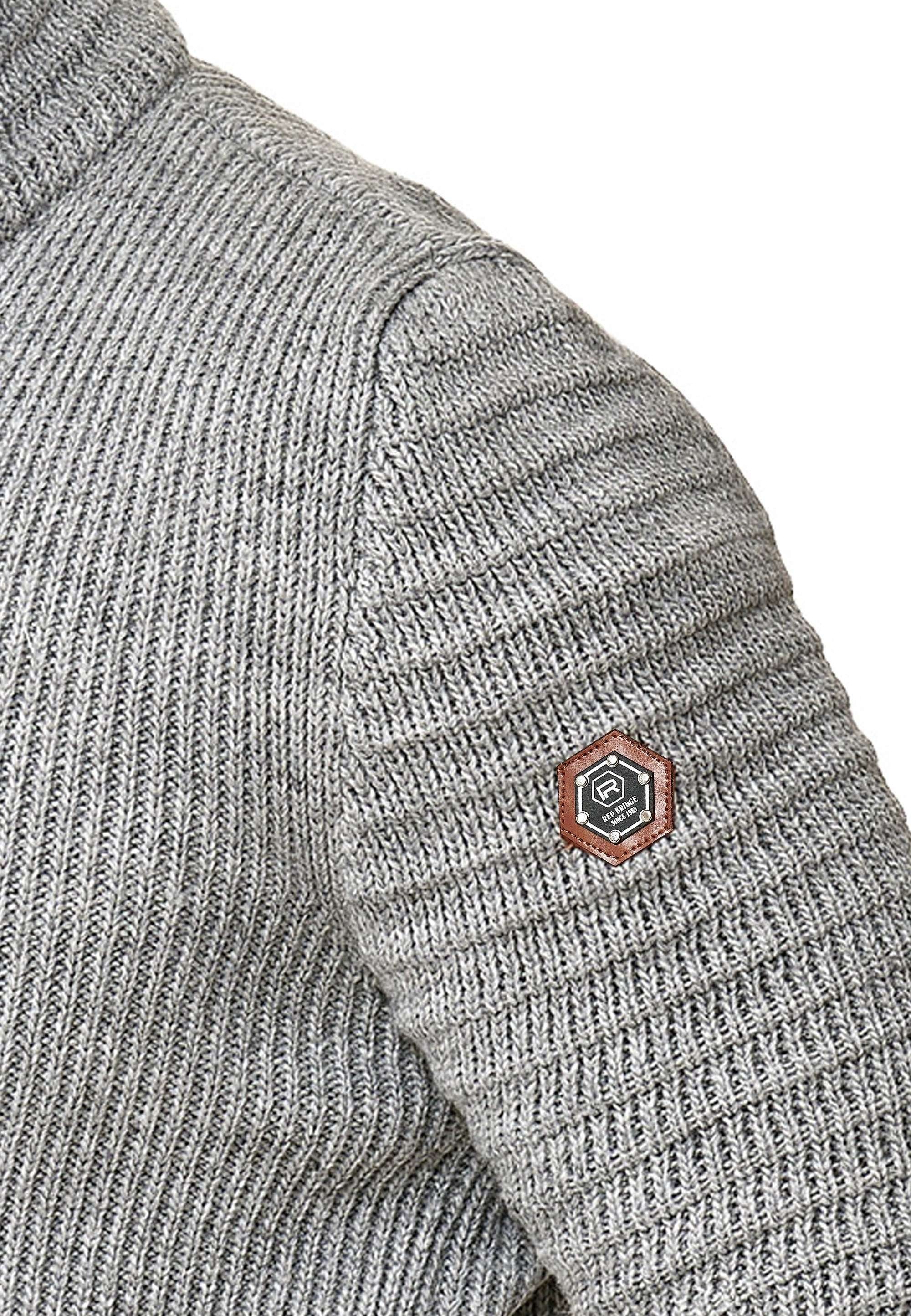 RedBridge Strickjacke Tampa mit Stehkragen