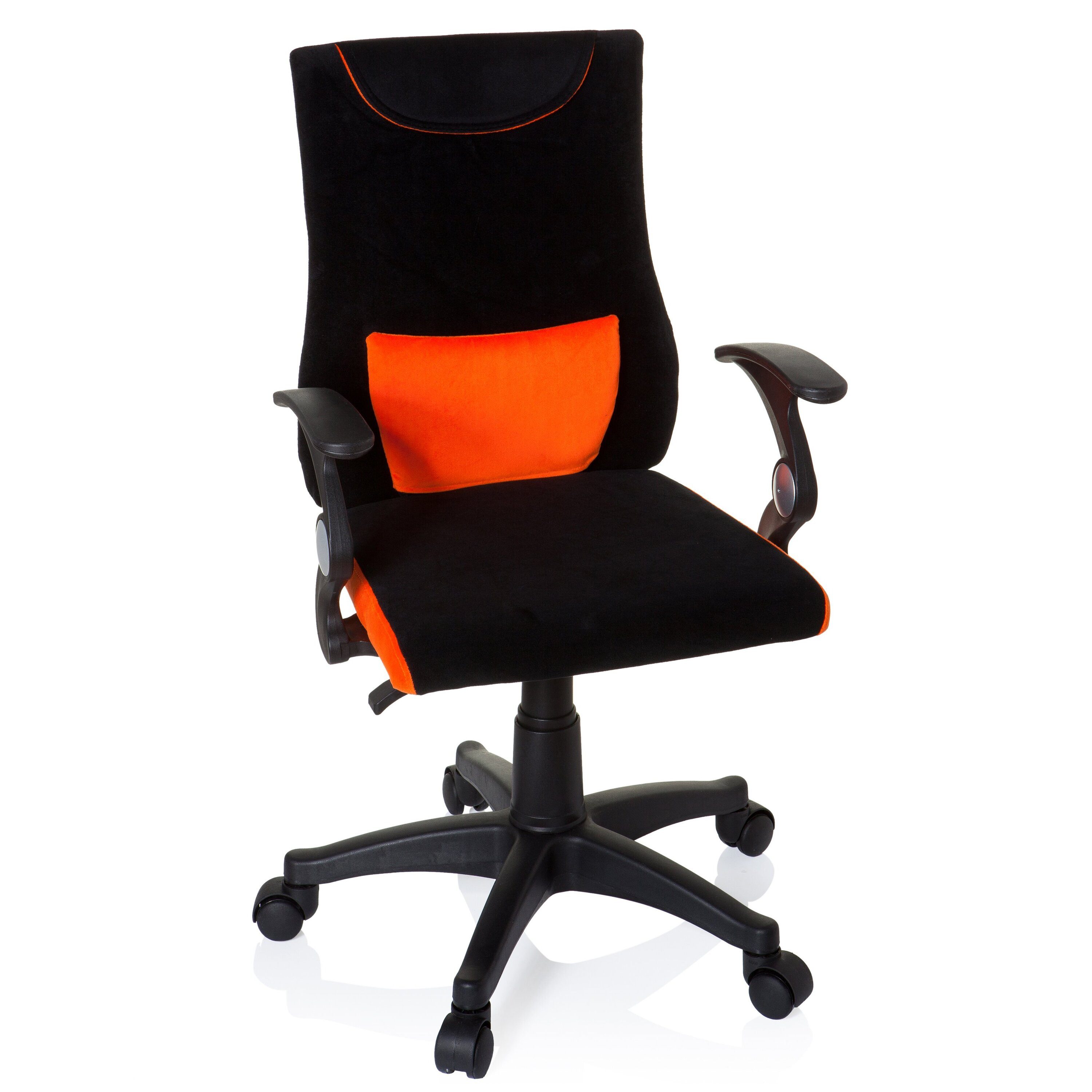 hjh OFFICE Drehstuhl Kinderdrehstuhl Kiddy Pro Al Stoff mit Armlehnen (1 St), Kinder Bürostuhl mitwachsend, ergonomisch