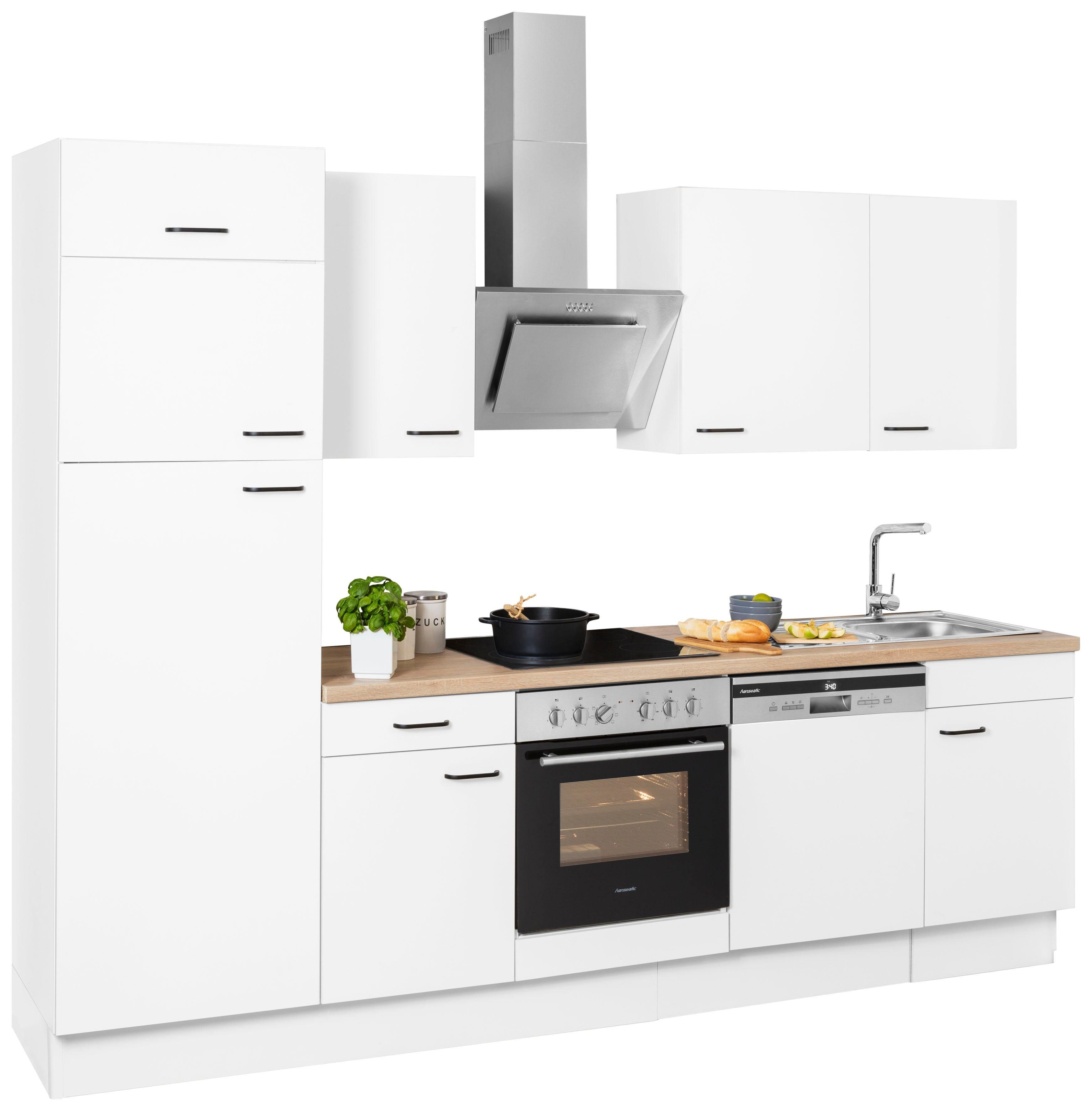 OPTIFIT Küchenzeile Elga, Premium-Küche mit Soft-Close-Funktion, Vollauszug, Breite 280 cm