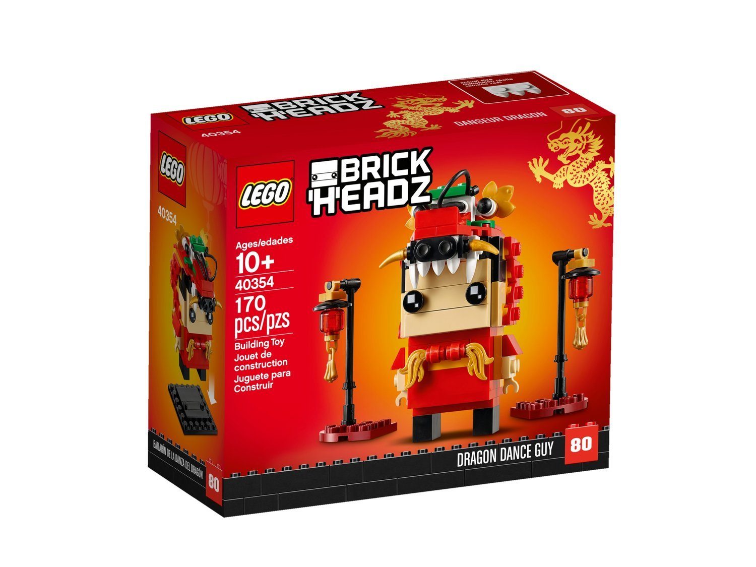 Drachentanz-Mann, Spielbausteine (Set, 40354 St) LEGO® BrickHeadz 170 LEGO