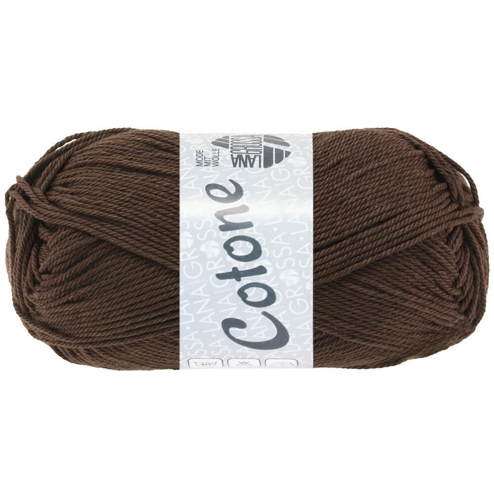 LANA GROSSA COTONE Häkelwolle, 125 m (vielseitiges Baumwoll-Basicgarn), 50 g