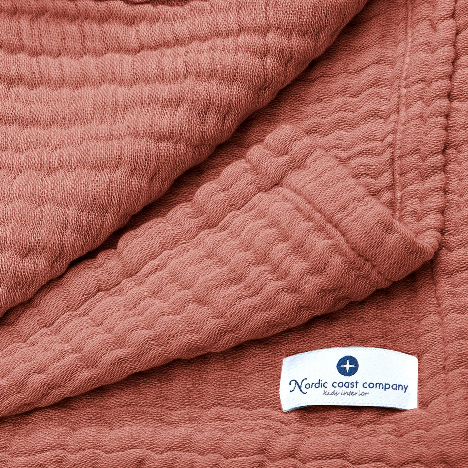 Nordic Coast Company Neugeborenen-Geschenkset Geschenk Set zur Geburt, Puckdecke, Musselindecke, Babydecke Spucktuch Baby-Set Erstausstattung Geburt Babyausstattung- bessere Windeltorte