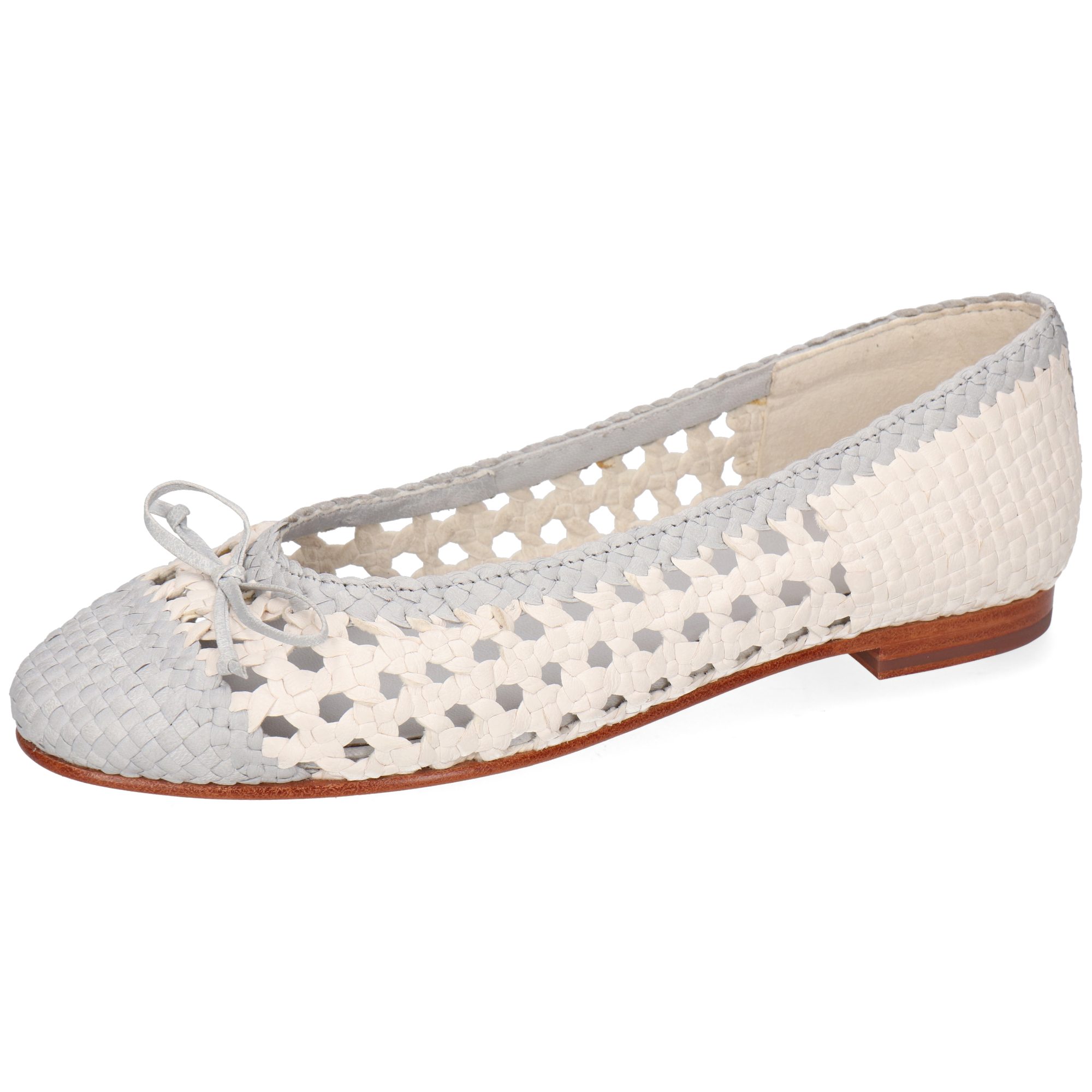 Imani 1 Leder-Geflochtene Schuhe für Damen Ballerina