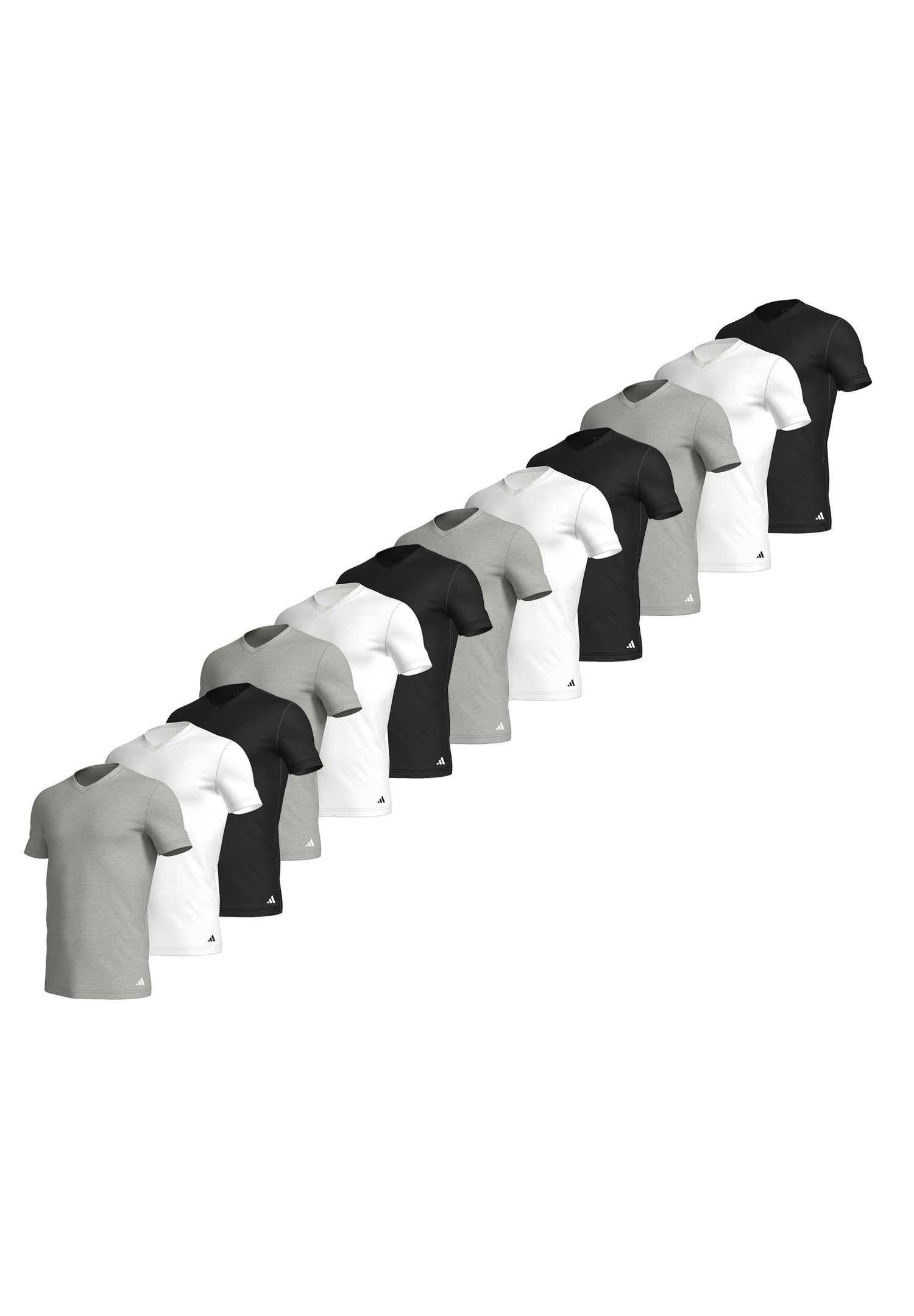 Poloshirt T-Shirt Basic V-Neck 12P