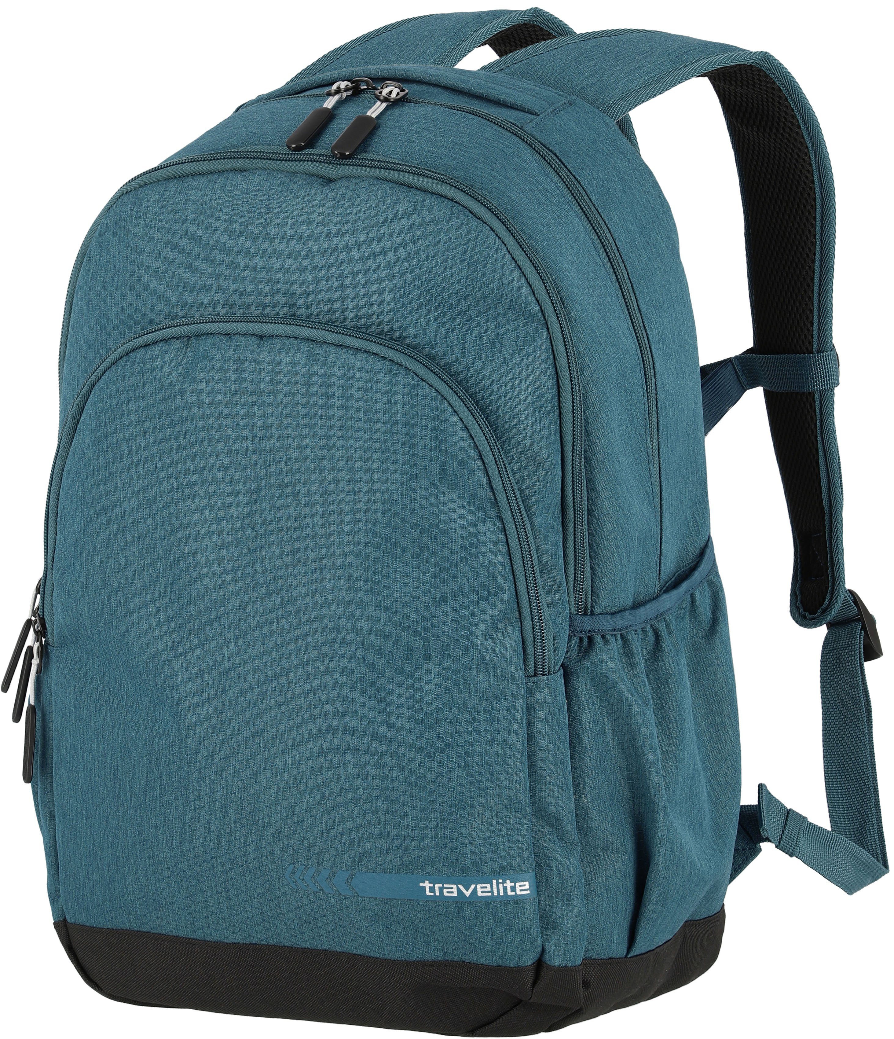 travelite Laptoprucksack Kick mit L, petrol, Laptopfach 45 15,6-Zoll Off cm