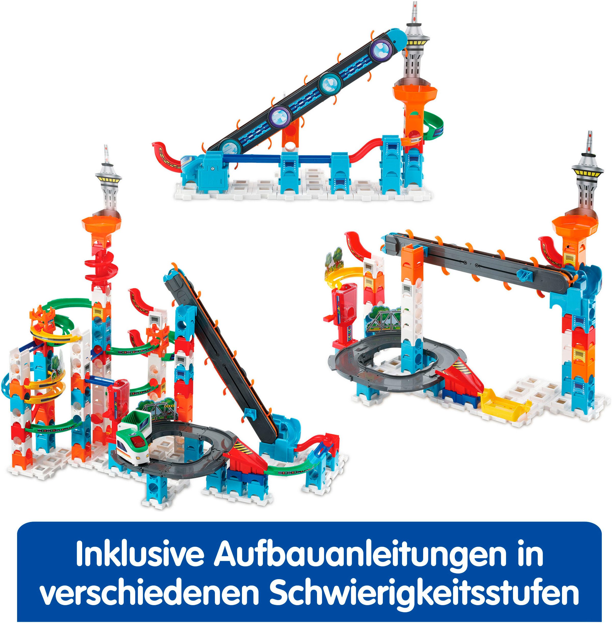 Vtech® Kugelbahn Marble Rush - Super Sky Tower Set XL300 E, mit Sound- und Lichteffekten