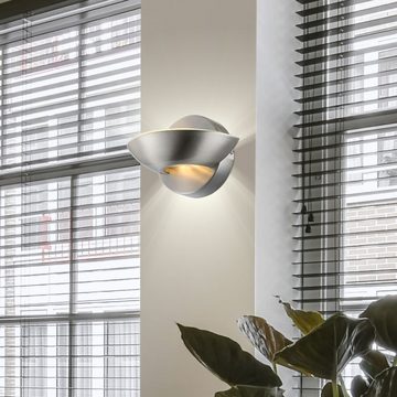 Globo LED Wandleuchte, LED-Leuchtmittel fest verbaut, Warmweiß, Wandleuchte Wandlampe Wohnzimmerlampe Flur 2 Flammig LED