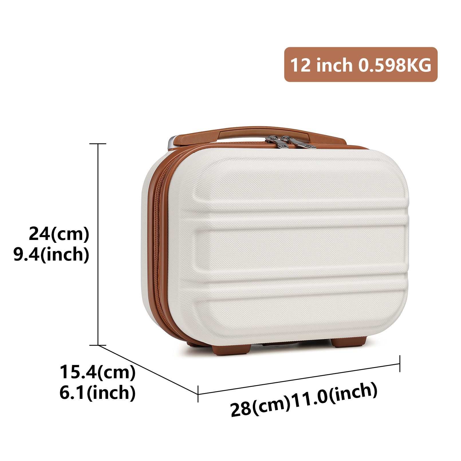 KONO Hartschalen-Trolley mit TSA-Schloss - Reisekoffer günstig online kaufen