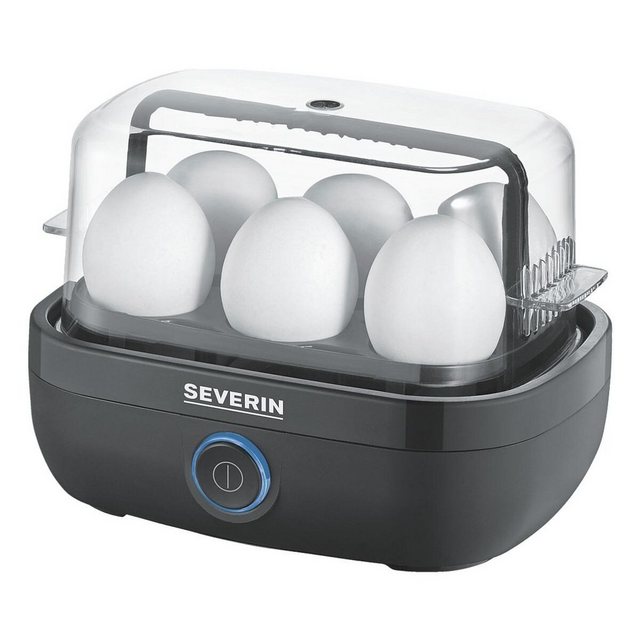 Severin Eierkocher EK 3165, 420 W, für 6 Eier, mit elektronischer Kochzeitüberwachung, 420 W