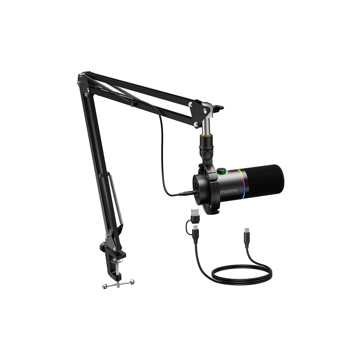Maono Streaming-Mikrofon Maono PD200XS dynamisches Mikrofon schwarz
