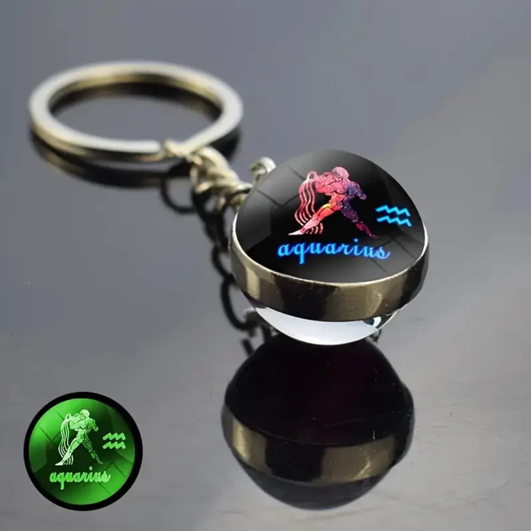 Stelby Schlüsselanhänger mit Gravur Wassermann Sternzeichen Schlüsselanhäng günstig online kaufen