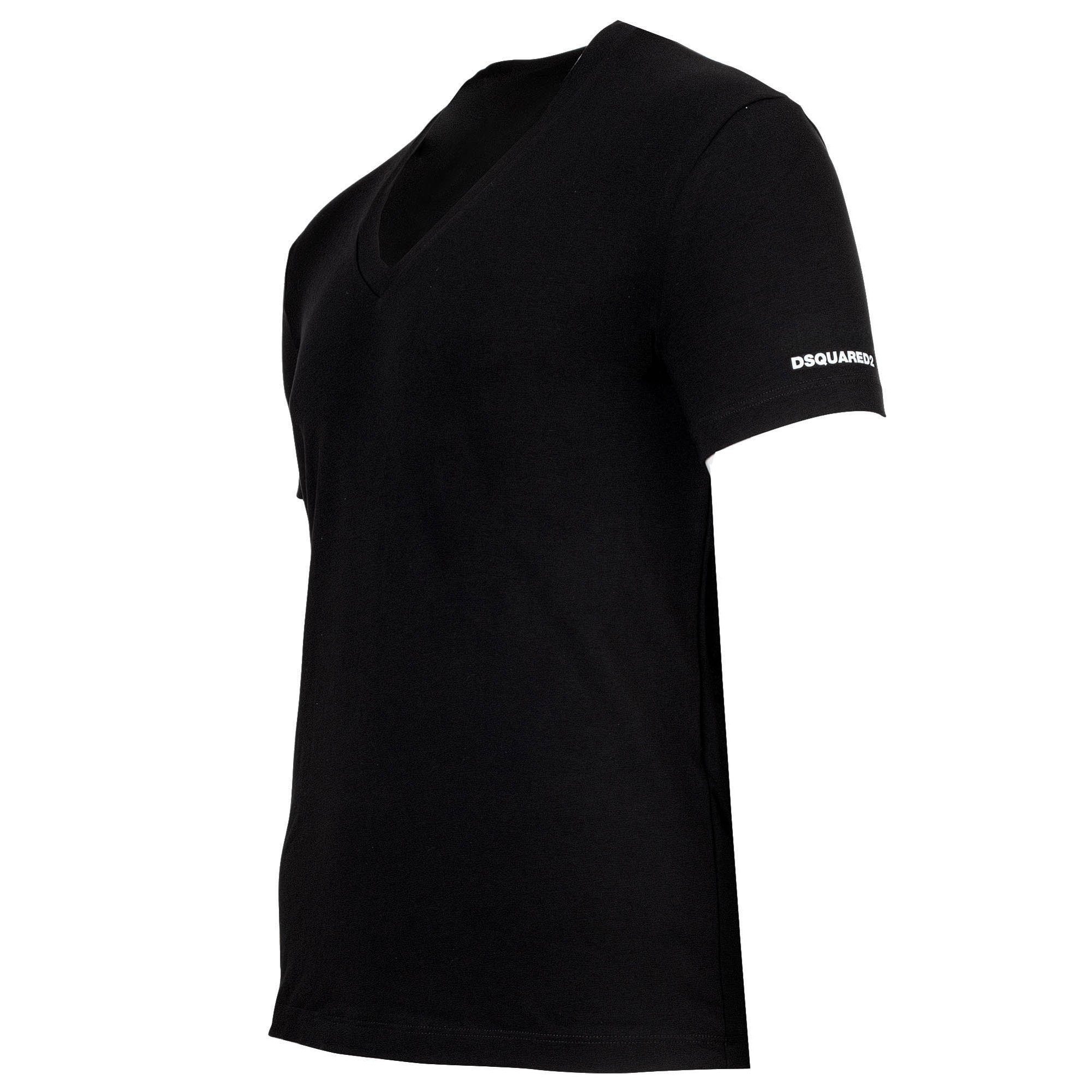 Dsquared2 T-Shirt Herren T-Shirt 2er Pack Baumwolle (Packung, 2er Pack)
