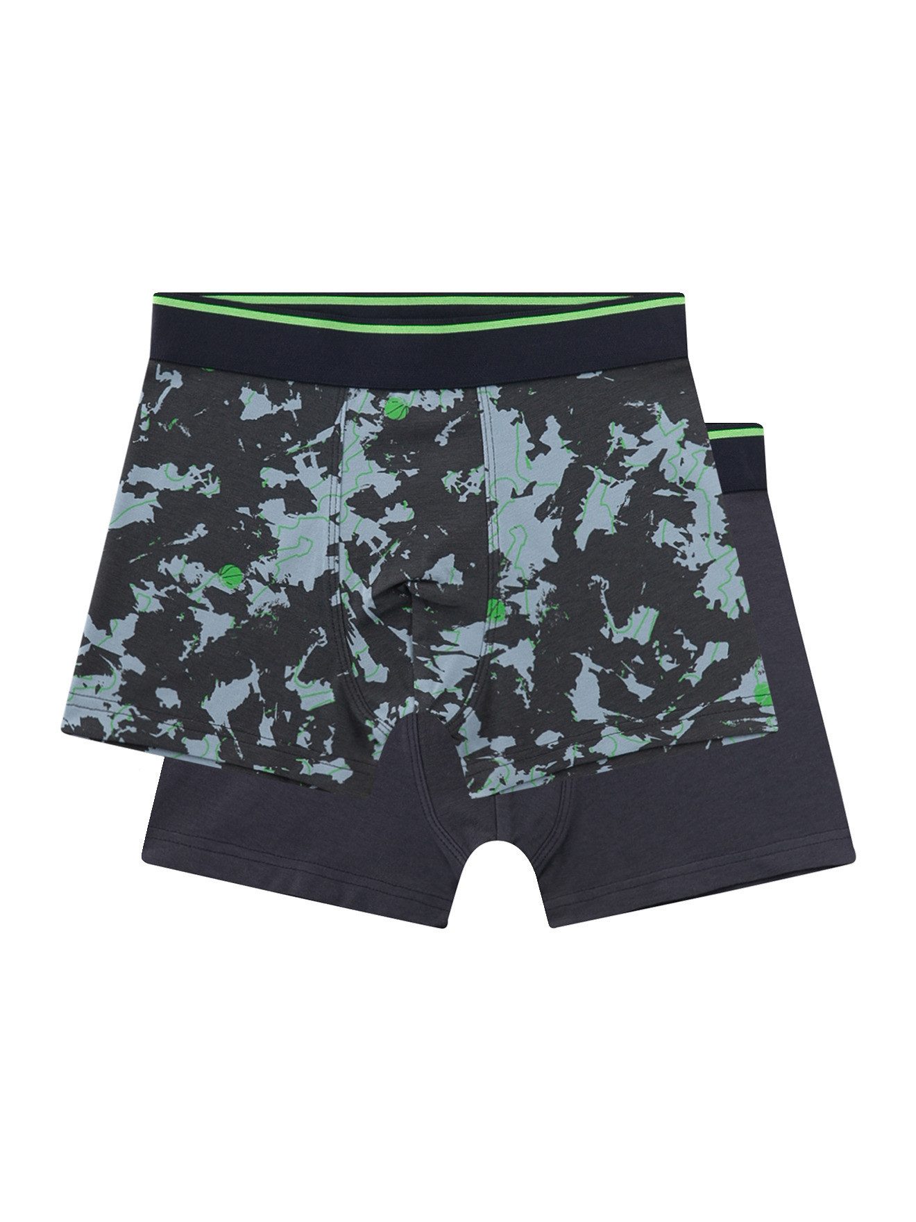 Sanetta Boxershorts 2er-Pack Shortys Tarnmuster Jungen