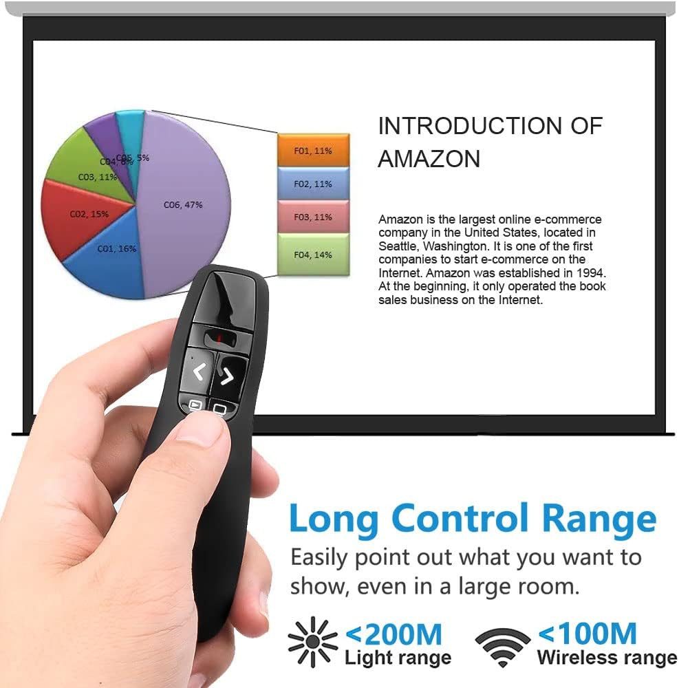 COFI 1453 Ergonomisch Wireless Presenter für Präsentationen Presenter