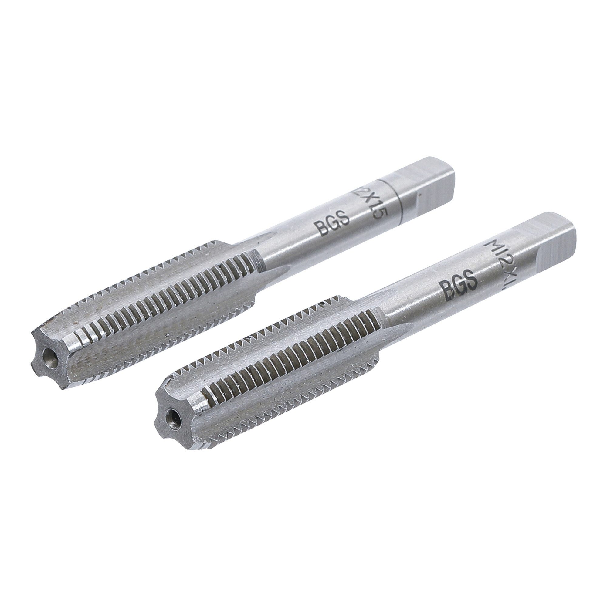 BGS technic Gewindeschneider BGS Gewindebohrer Vor- und Fertigschneider M12 x 1,5, 2-tlg. 2 Stk