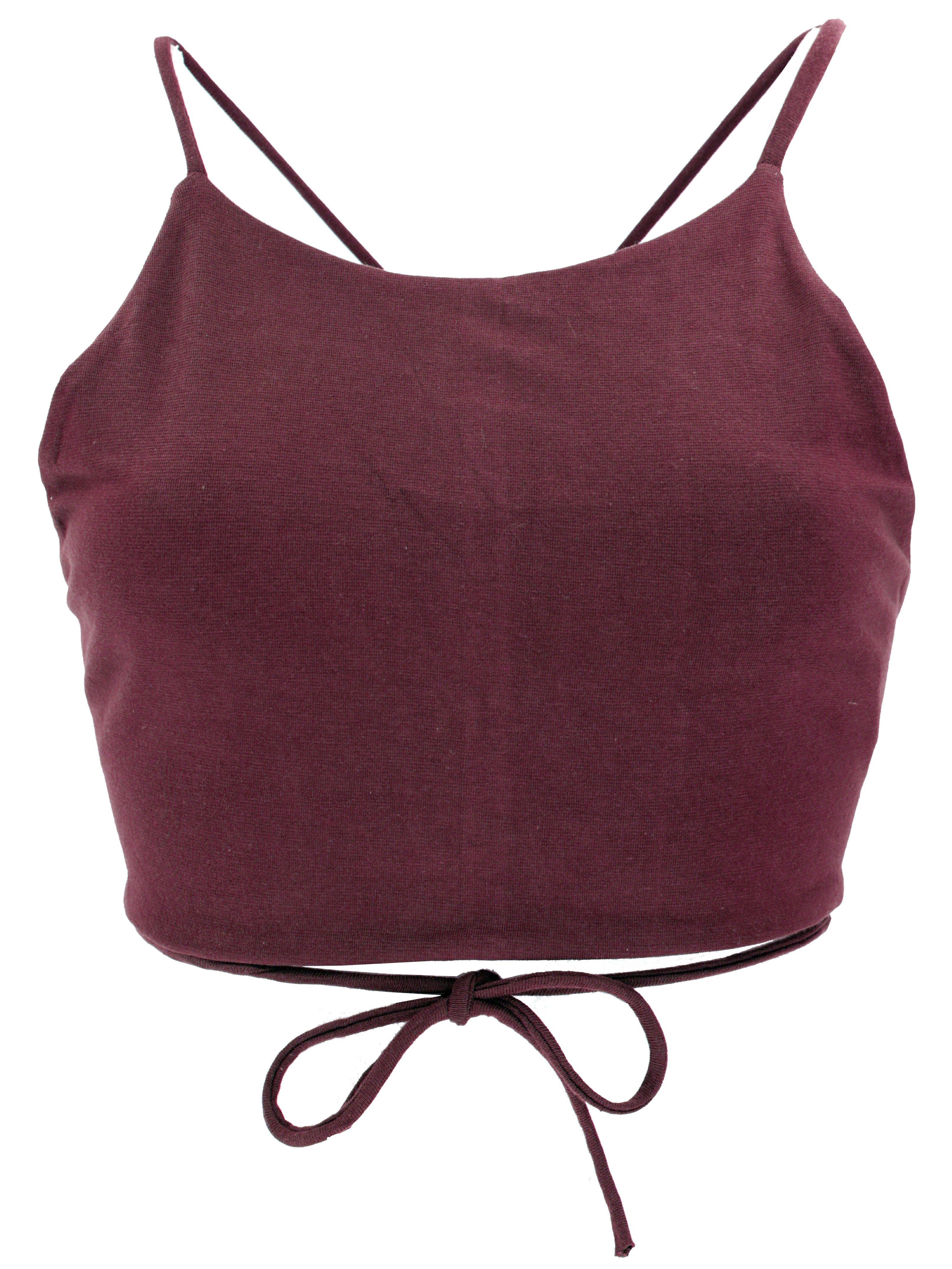 Guru-Shop T-Shirt Goa Psytrance Bikini Top, Boho Top, Pixi Top,.. Festival, Ethno Style, Psychedelic, alternative Bekleidung
