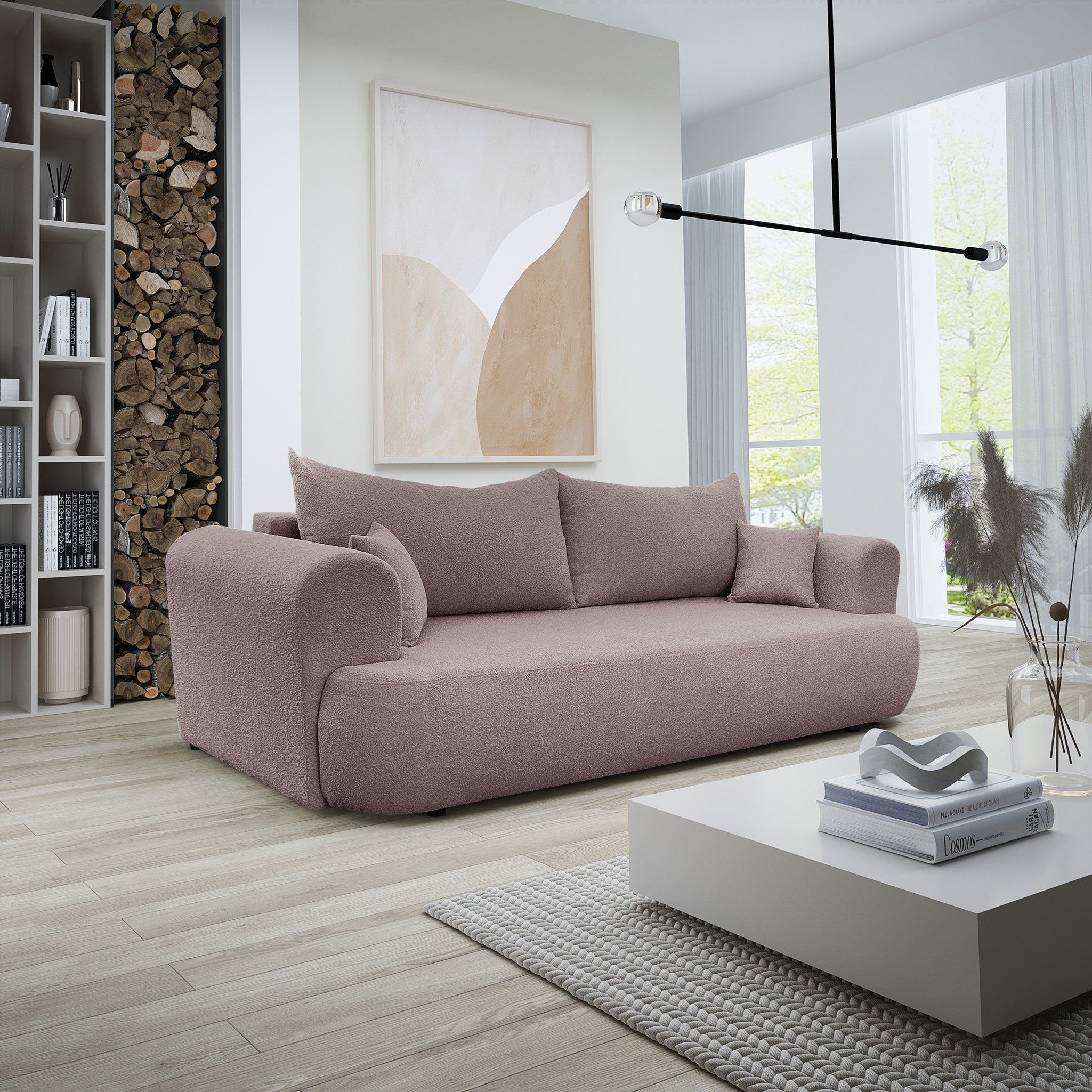 Fun Möbel 3-Sitzer Schlafsofa ANIKE in Stoff Now or Never, inkl. Bettkasten, mit Bettkasten