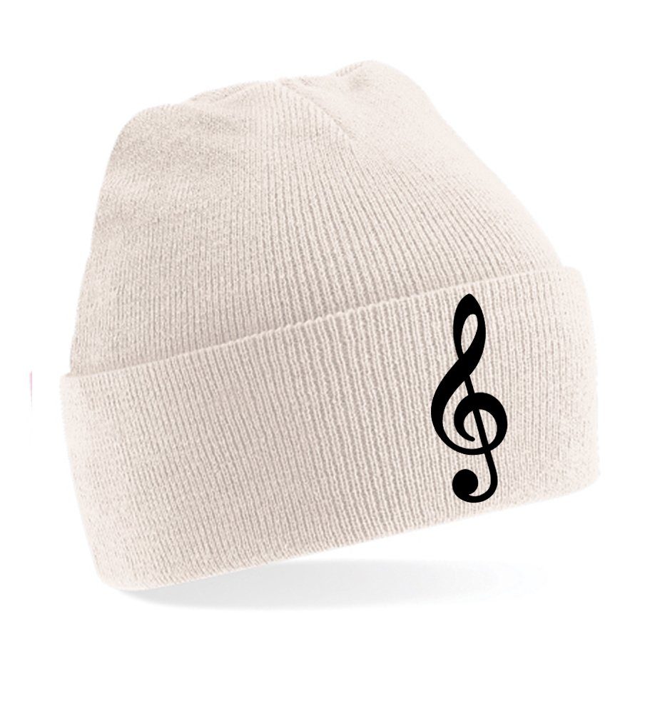 Beanie Unisex Erwachsenen Mütze Musik Notenschlüßel