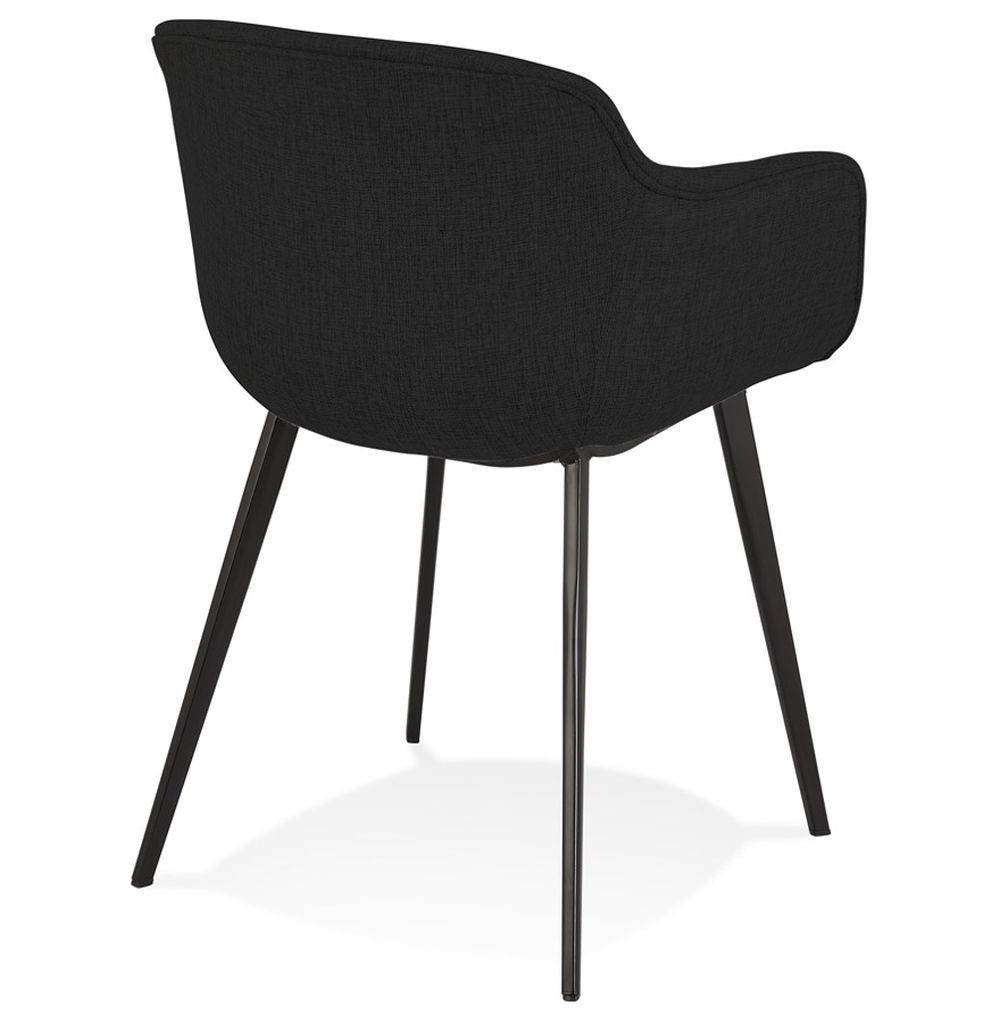 KADIMA DESIGN Esszimmerstuhl CERES Sessel x 80 x (black) Textile 59 Schwarz 54