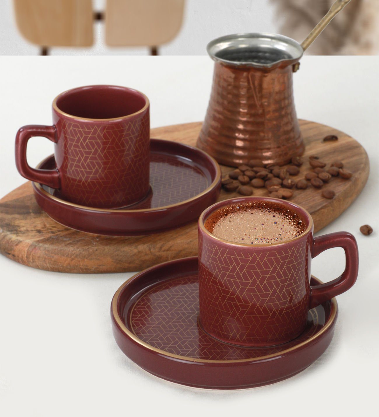 Hermia Concept Tasse KRM1543, Damson, Kaffeetassen, 100% Keramik