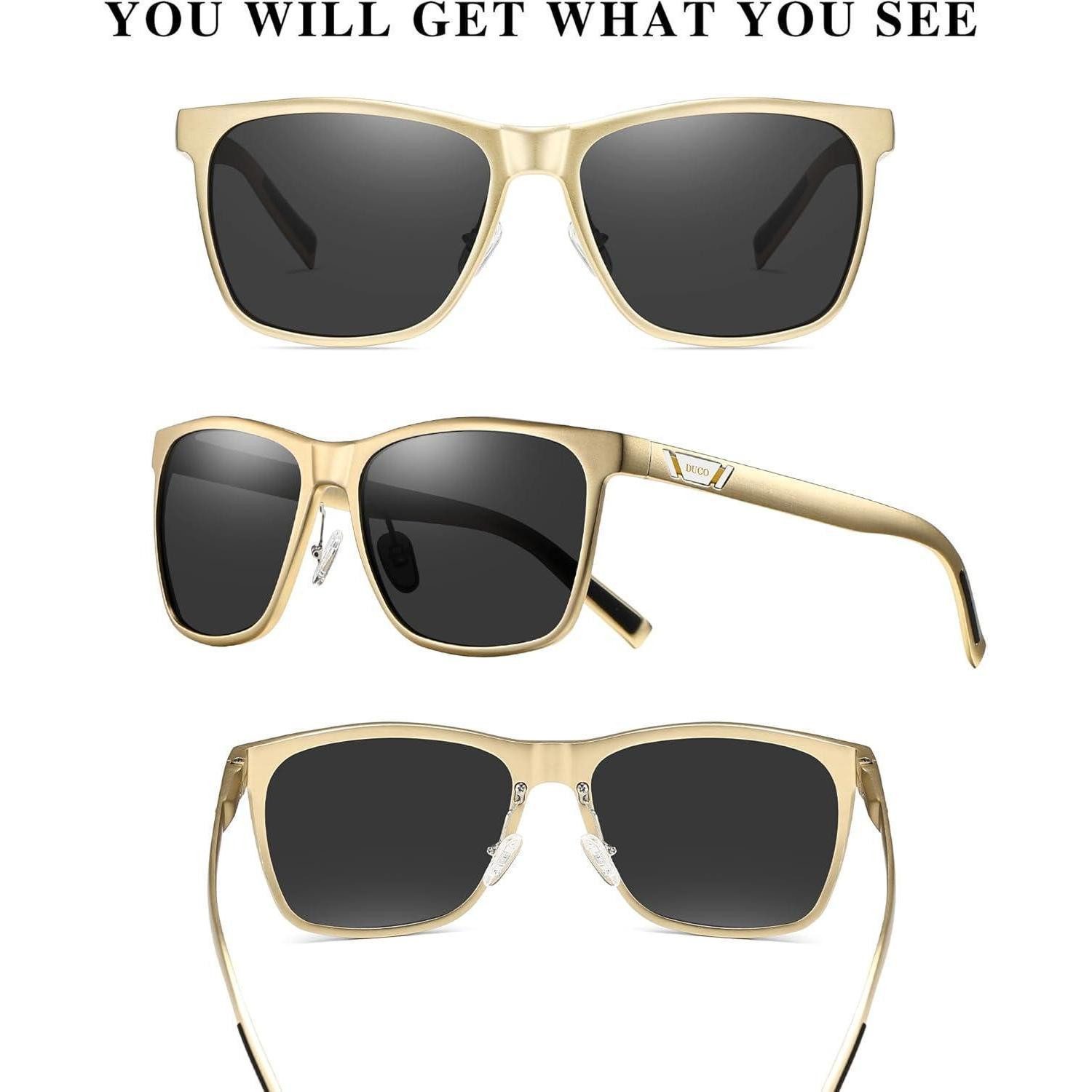 LuxusKollektion Retrosonnenbrille Sonnenbrille polarisiert UV400 Metallrahmen Retro Unisex