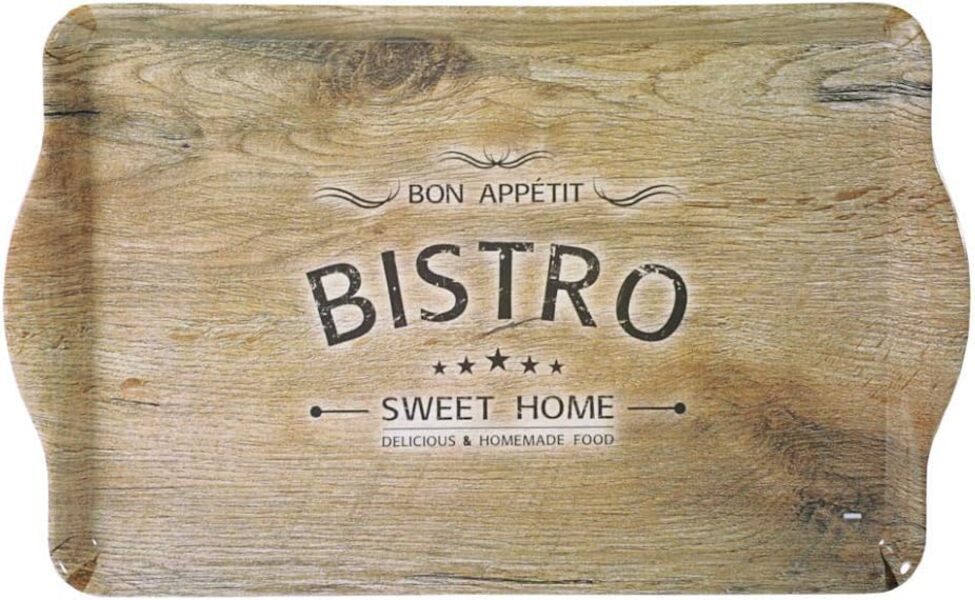 KESPER® Servierplatte Serviertablett "Bistro" aus Melamin, 48 x 30 x 3,5 cm, (1-tlg)