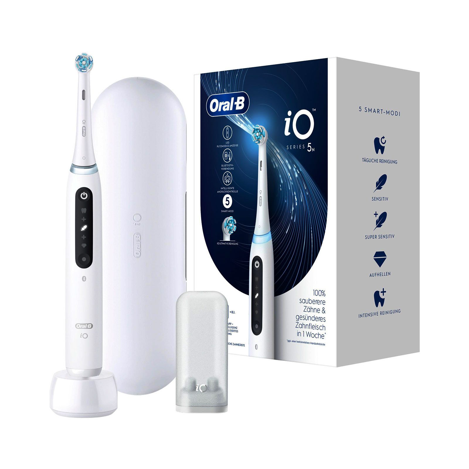 Oral-B Elektrische Zahnbürste iO Series 5 Quite White Zahnbürste