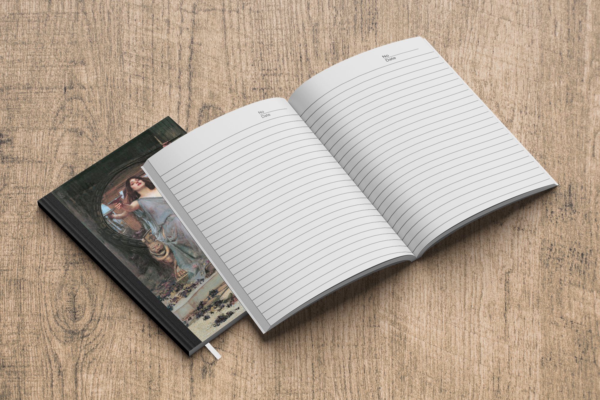 MuchoWow Notizbuch Circe Tagebuch, Journal, Merkzettel, von den Notizheft, an Becher John bietet Gemälde Haushaltsbuch Seiten, Odysseus A5, 98 - William