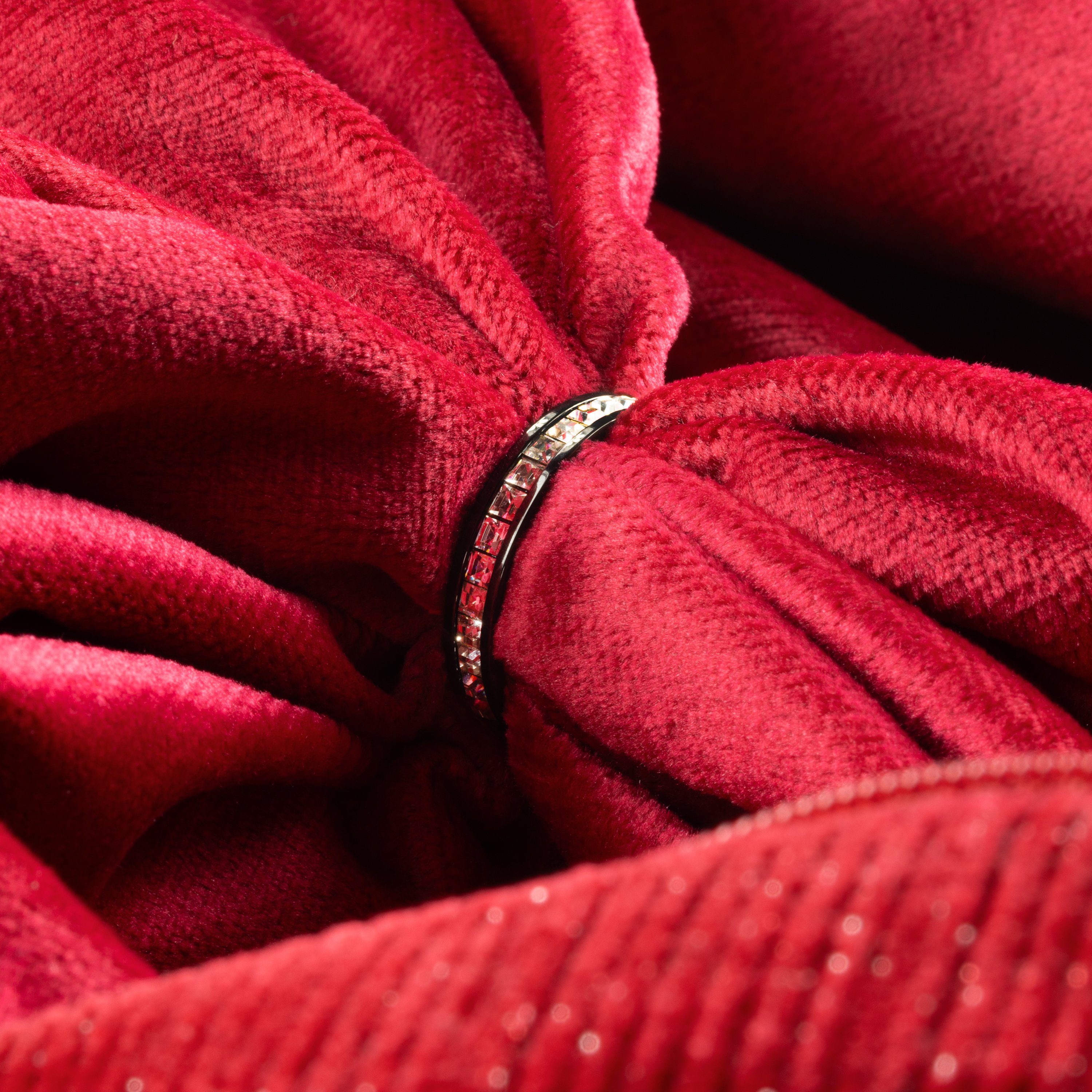 meditoys Fingerring Damen-Edelstahlring · Schwarz mit günstig online kaufen